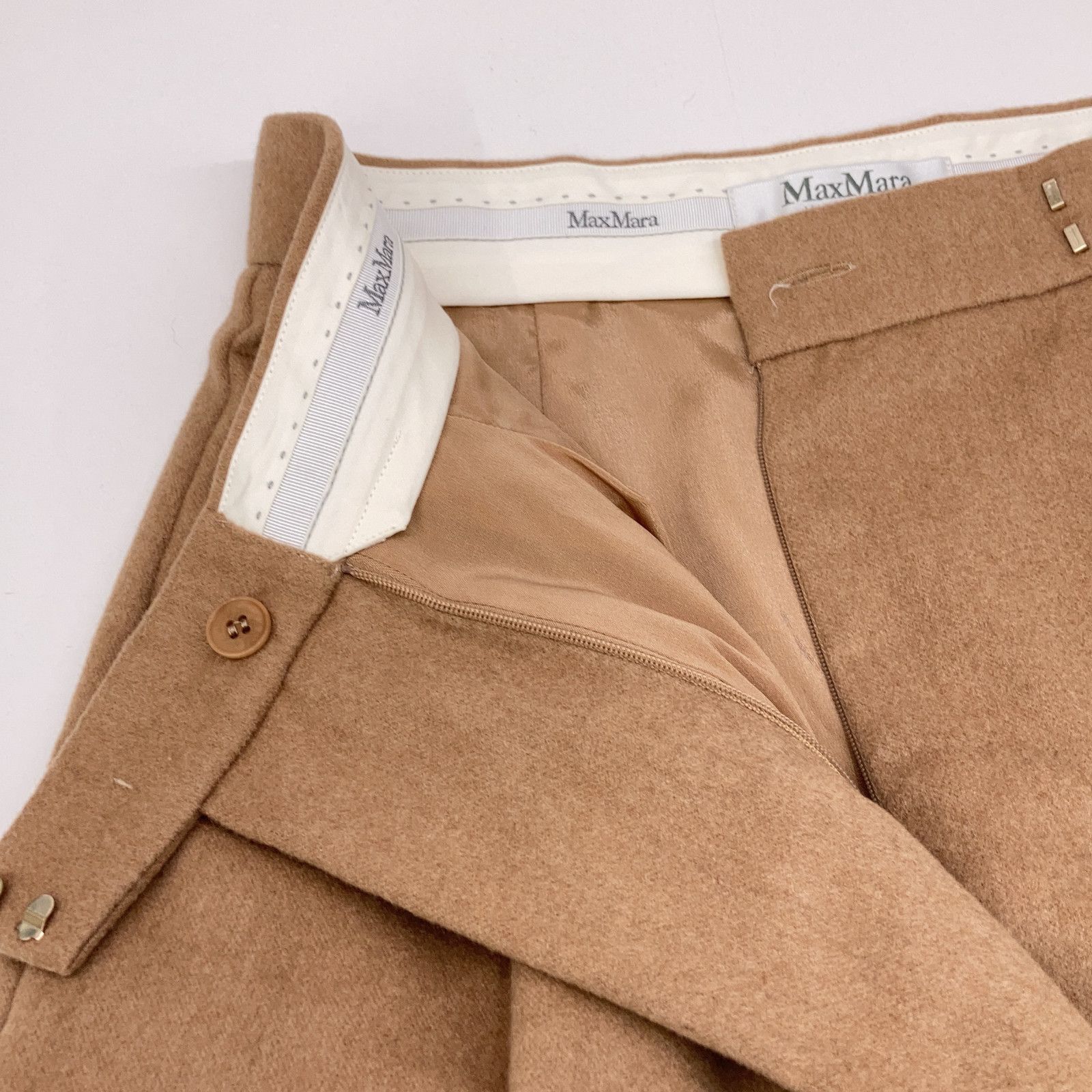 Max Mara マックスマーラ 110602936 ｷｬﾒﾙ100 ﾐﾃﾞｨｱﾑ丈 ｽｶｰﾄ - メルカリ