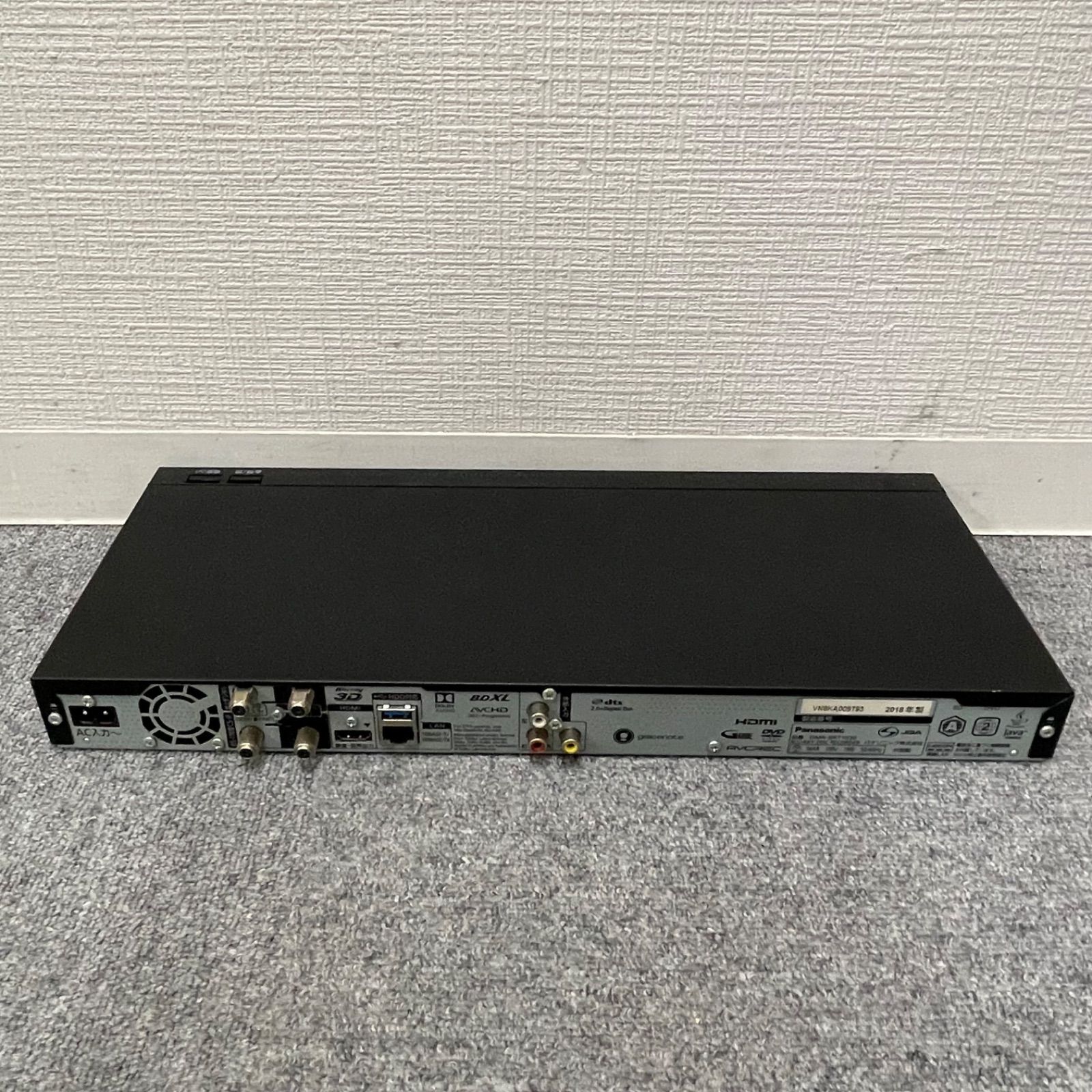 NPA】ジャンク 2018年製 Panasonic パナソニック ブルーレイレコーダー