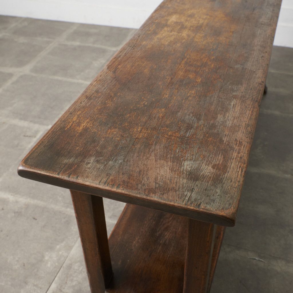 オランダ 民芸家具 サイドボード オーク 無垢材 サイドテーブル 飾り台