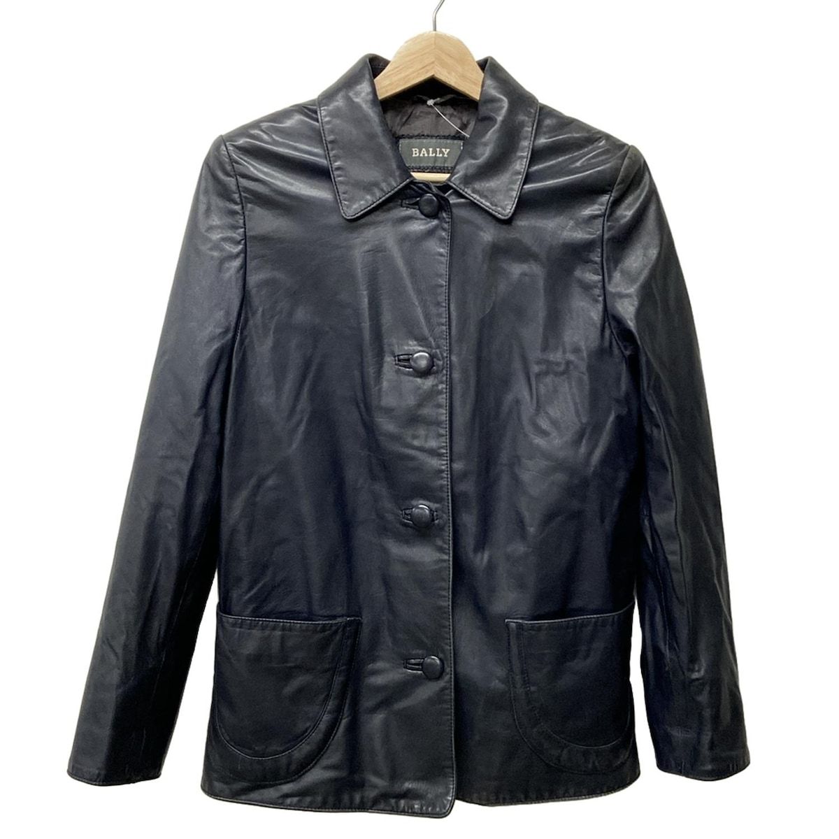 BALLY バリー シングルライダースジャケット ブラック サイズ40 美品