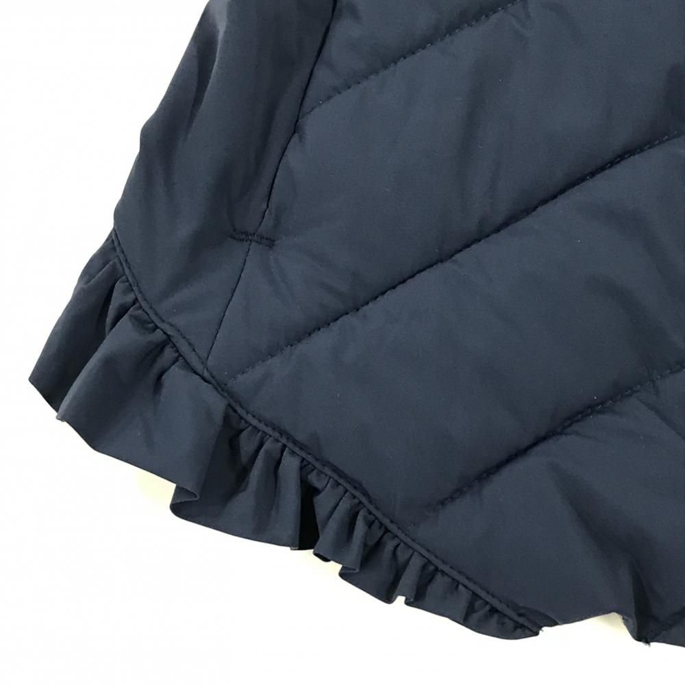 超美品】テーラーメイド フード付き中綿ジャケット ネイビー×白 ロゴ