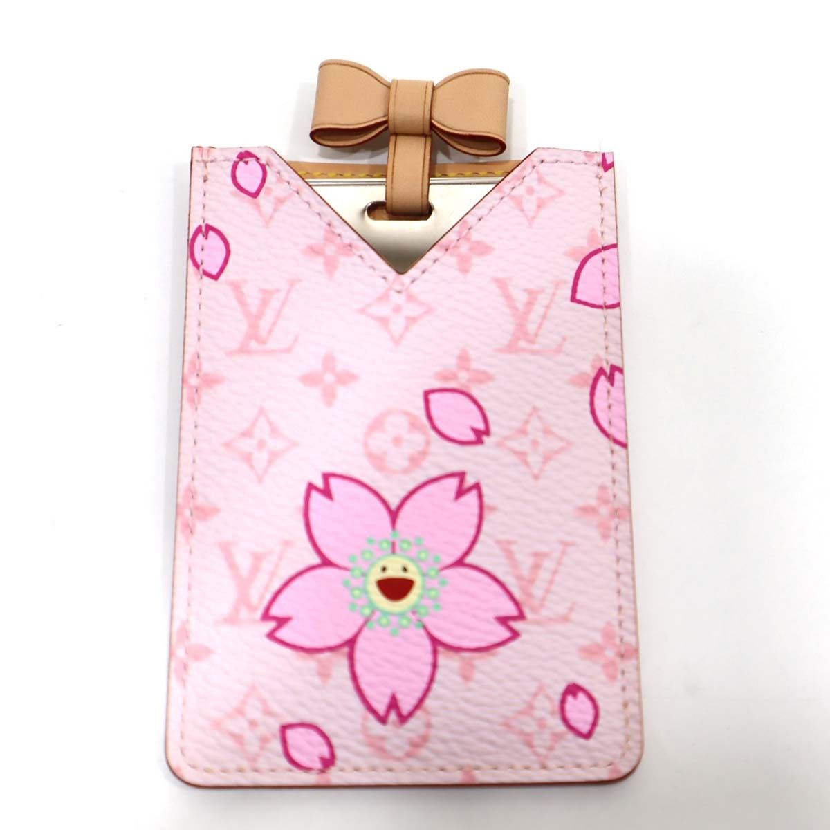 LV 村上隆 モノグラムチェリーブロッサム エテュイミロワールミラー