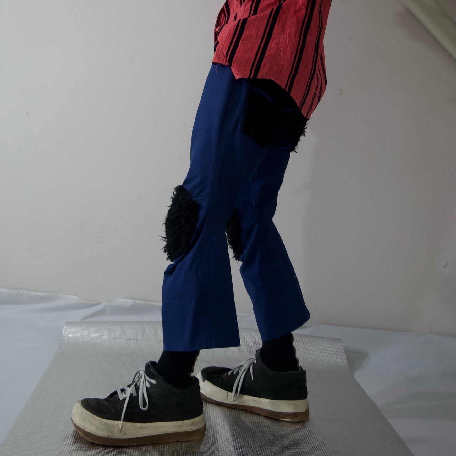 90s Christopher Nemeth Draping Fur Switching Pants 90年代