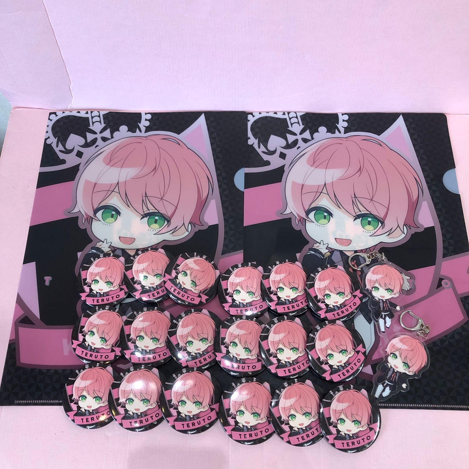 □騎士A / 騎士X てるとくん 缶バッジ アクキー ファイル まとめセット