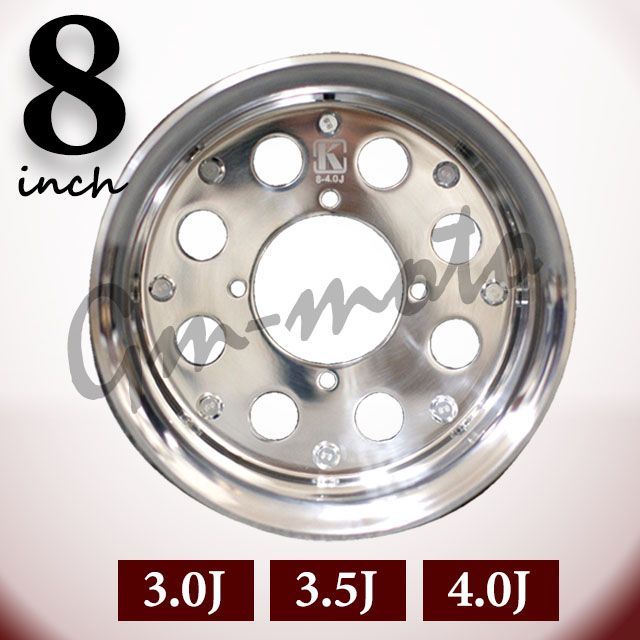 KEPSPEED モンキー用 8インチワイドアルミホイール 8穴磨き仕上げ 各種
