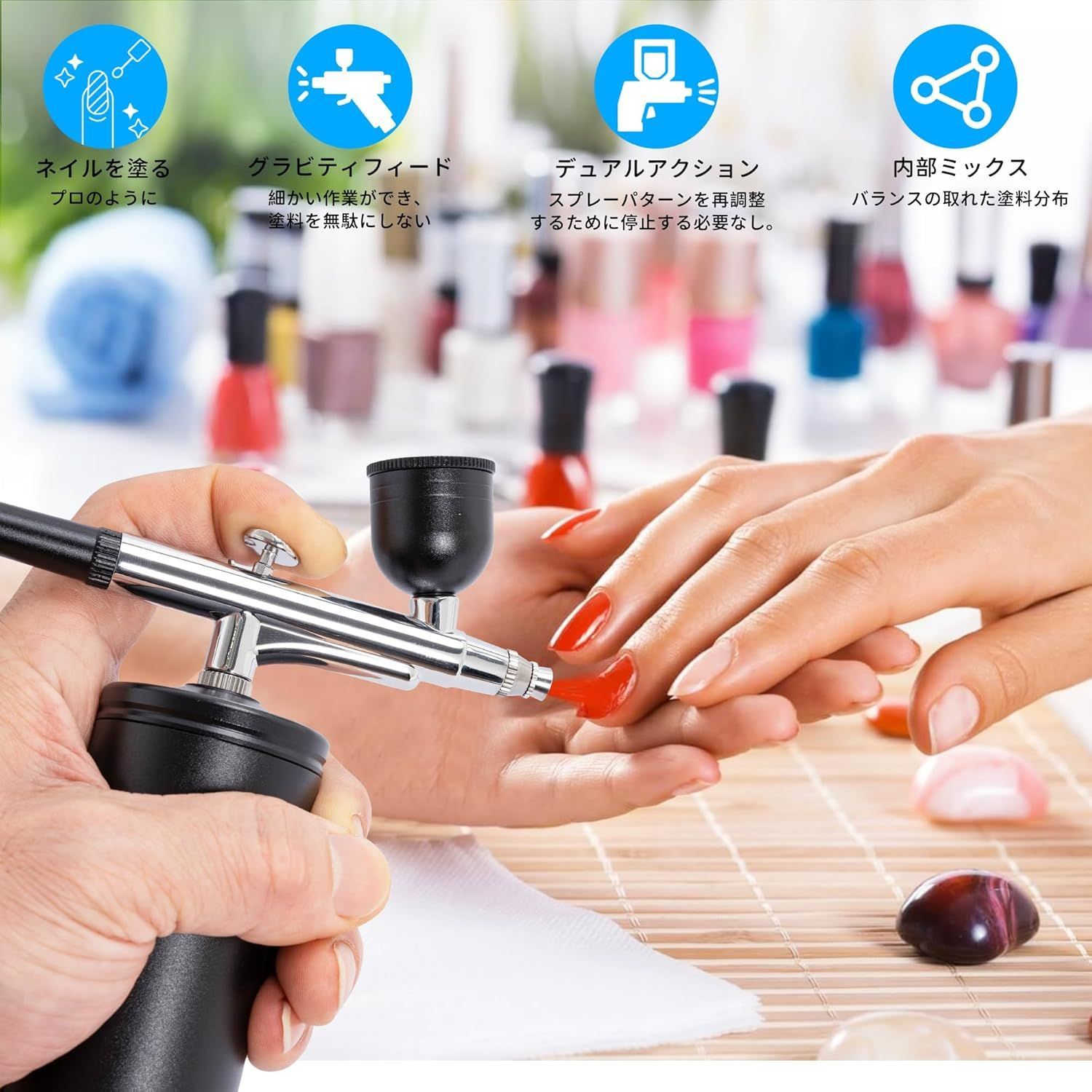 砂*糖様 塗装ブース エアブラシ コンパクトコンプレッサー 塗装