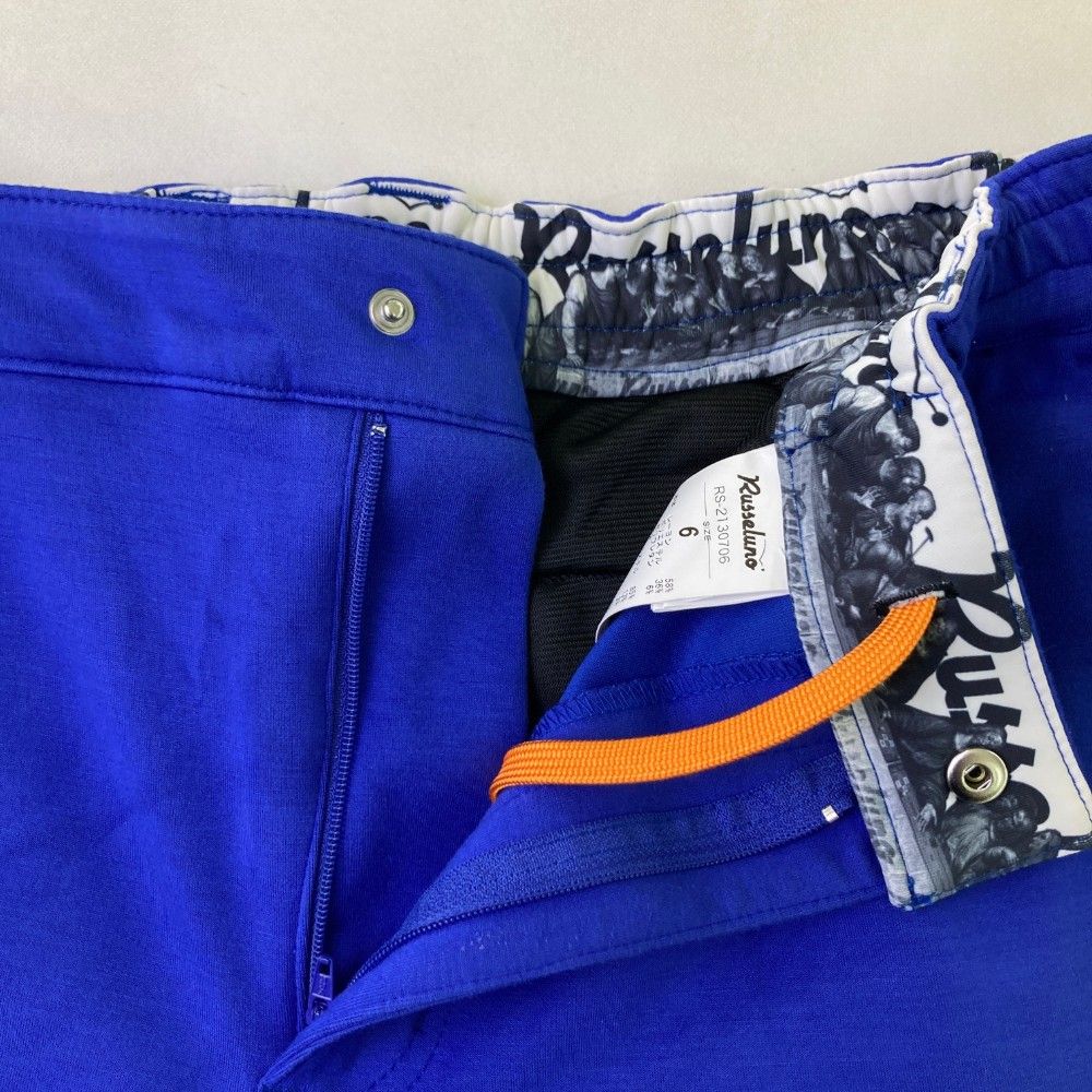 サイズ：6 RUSSELUNO ラッセルノ ストレッチパンツ ブルー系