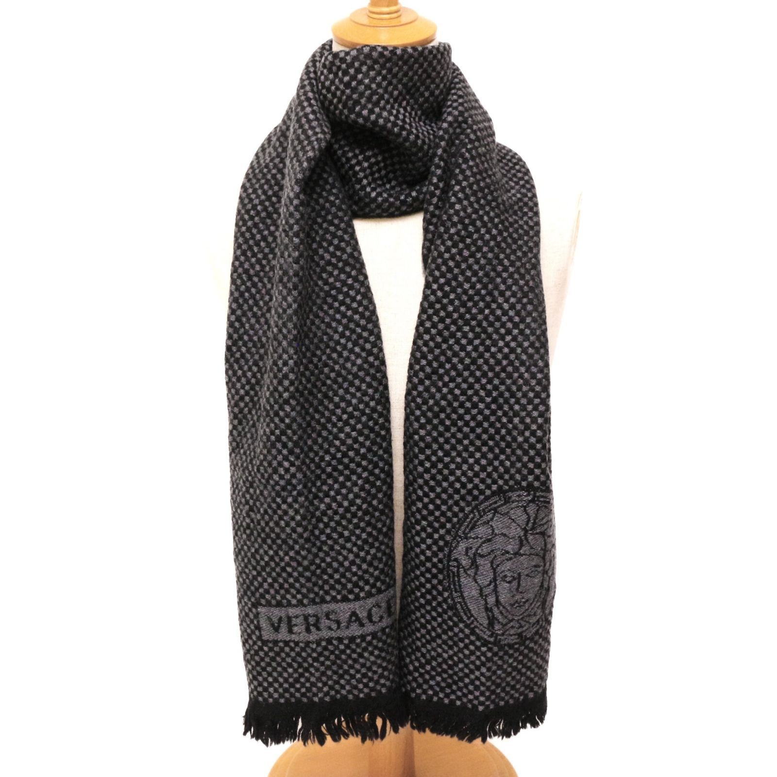 ヴェルサーチ VERSACE メデューサロゴ マフラー ストール ヴェルサーチ