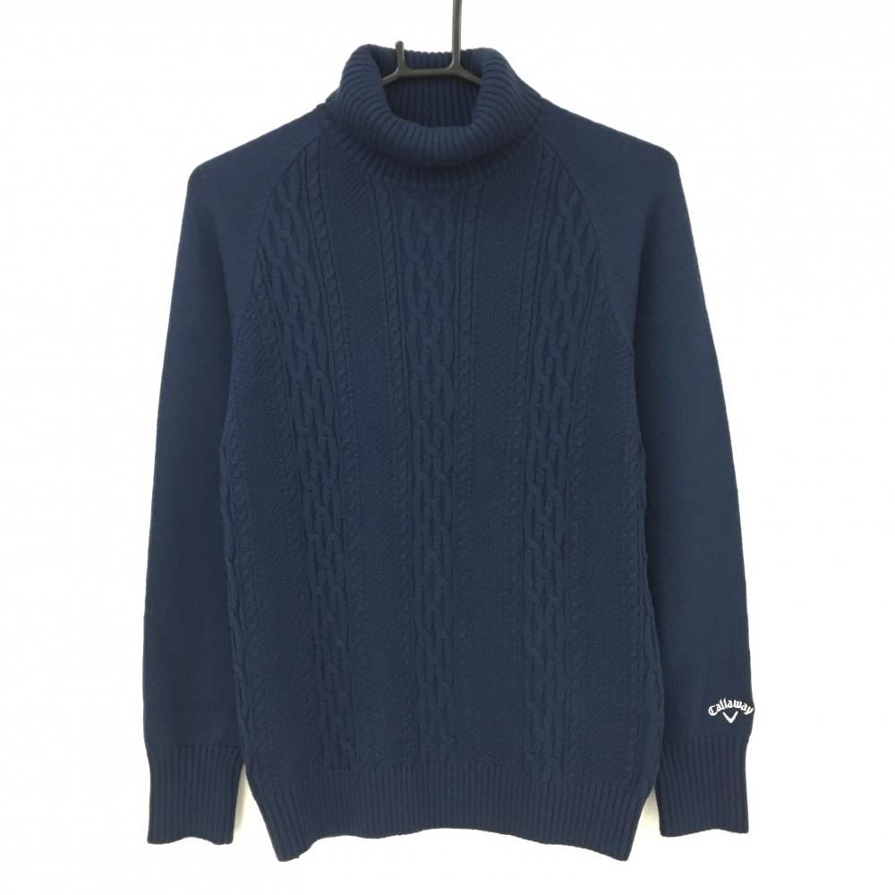 新品】Callaway タートルネックセーター L ゴルフ ネイビー