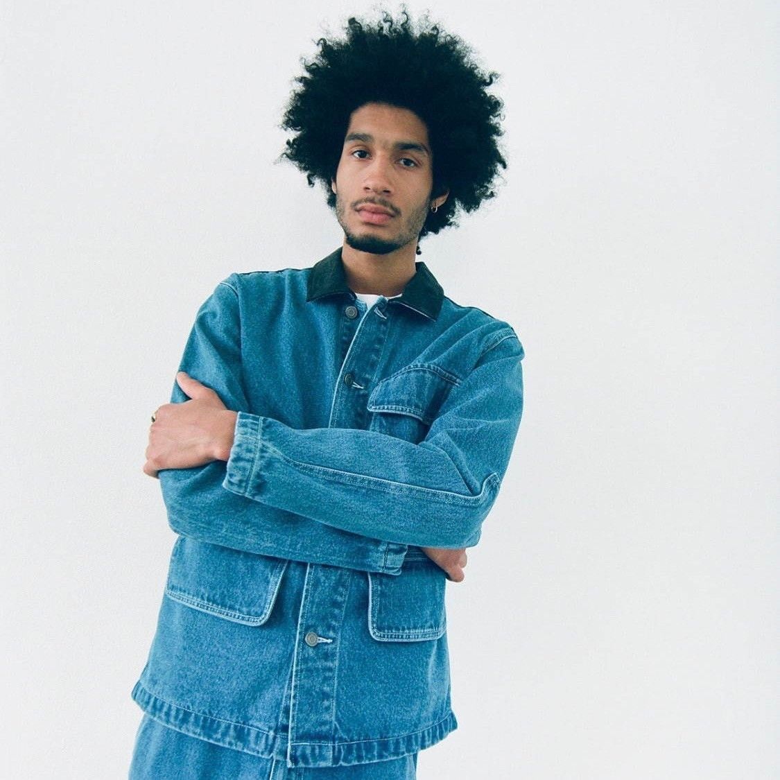 STUSSY ステューシー 20SS デニムカバーオールジャケット - メルカリ