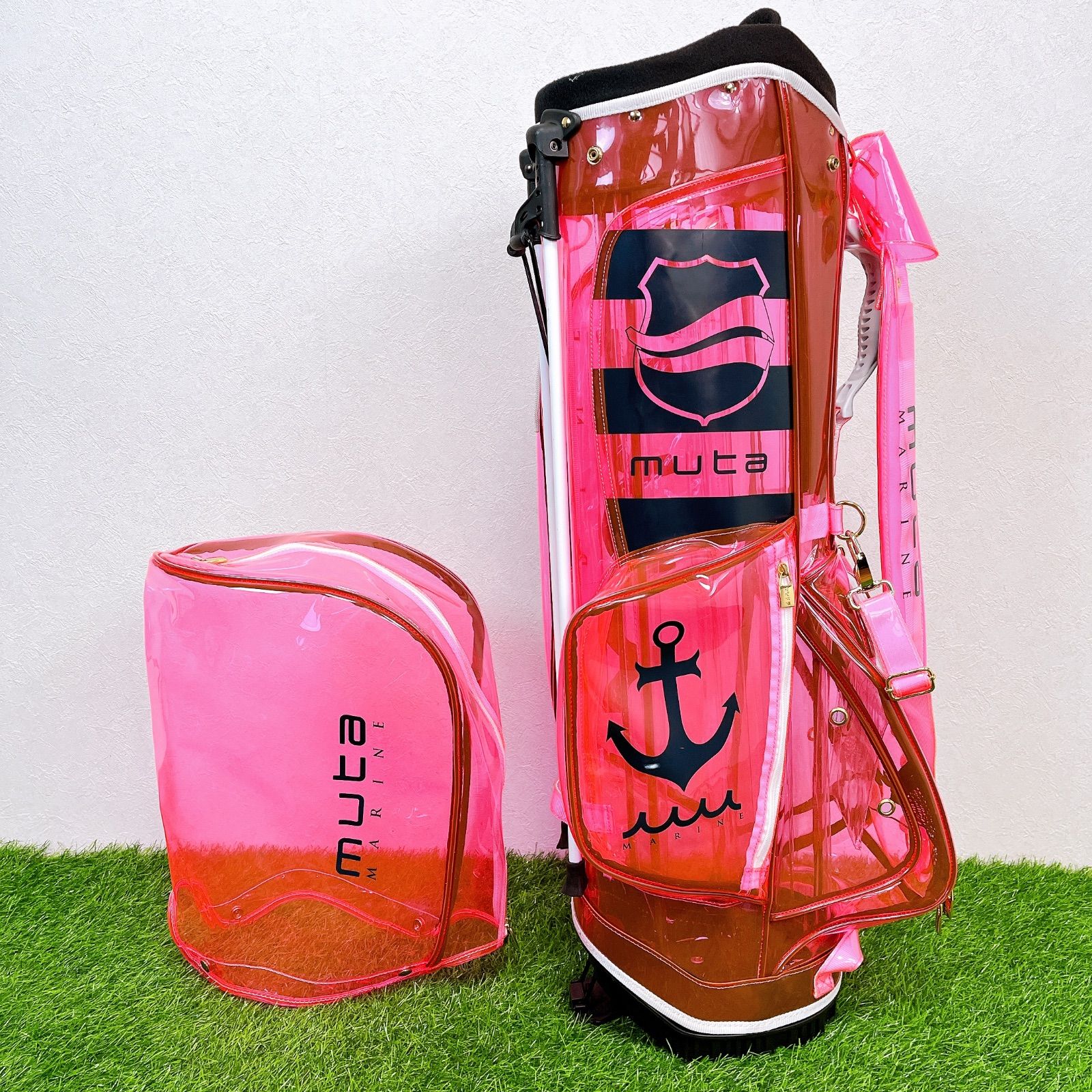 muta MARINE ムータマリン キャディバッグ ゴルフバッグ レッド 希少