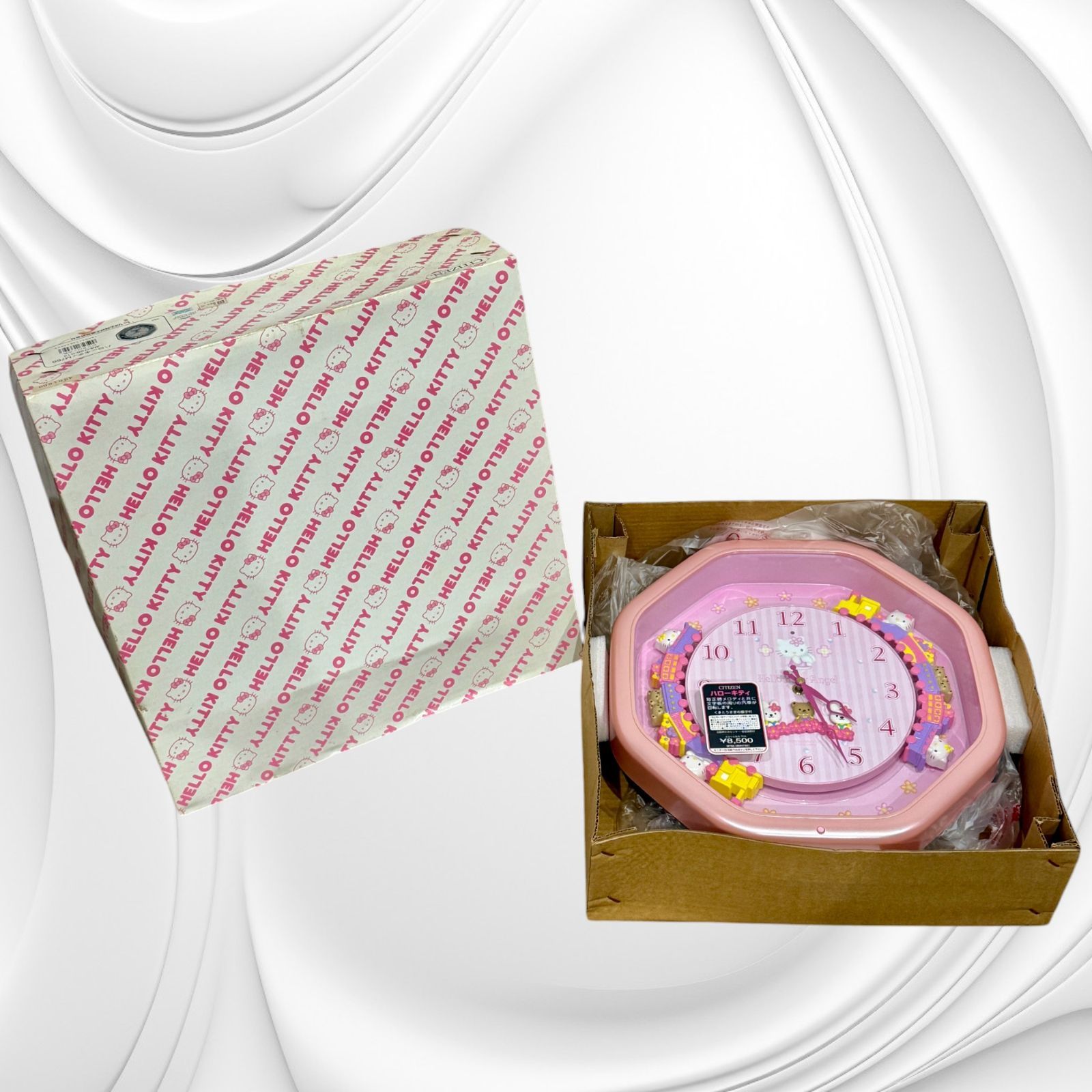希少品】【廃盤品】ハローキティ メロディー掛け時計 リズム時計 Hello