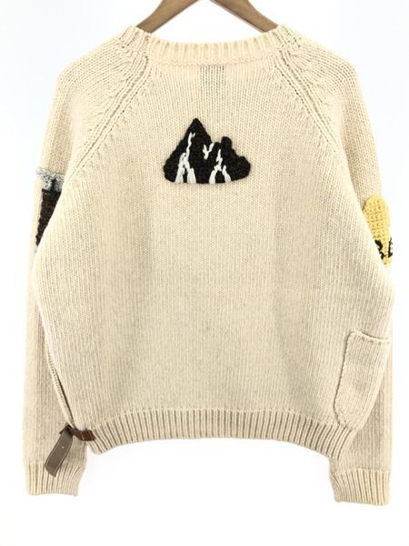 SUNSEA 22AW 雷鳥Sweater 3 ベージュ - メルカリ