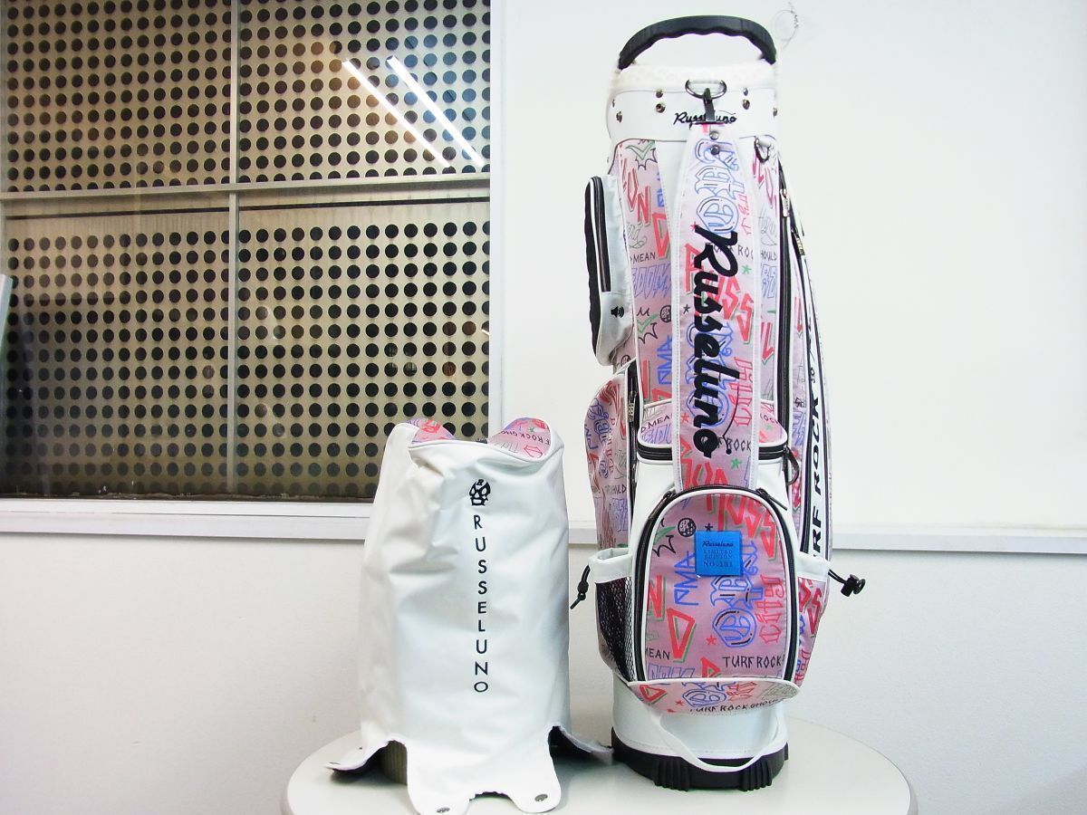 ラッセルノ ホワイト スタッズ ゴルフバッグ ラッセルノ ホワイト