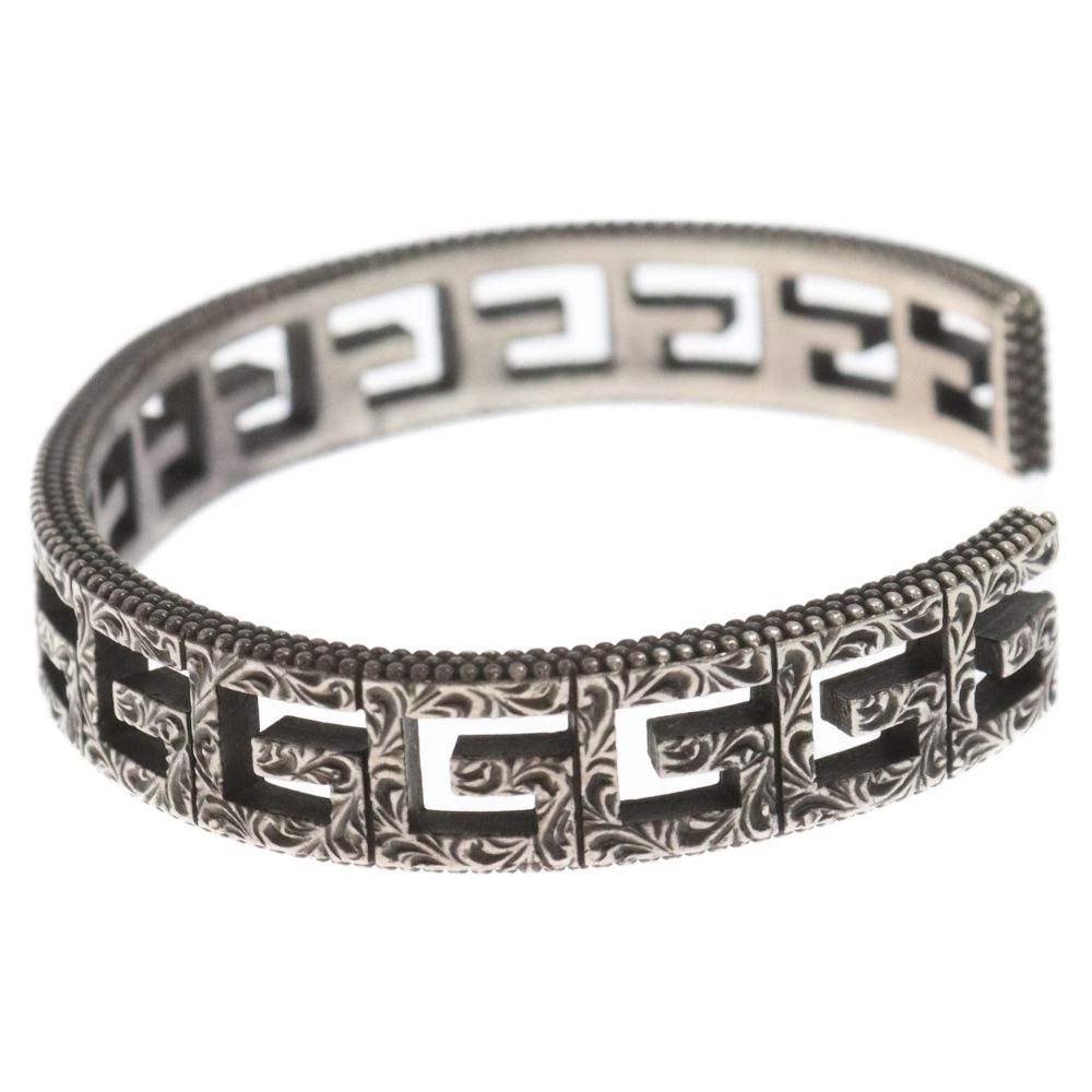 GUCCI (グッチ) スクエアGロゴ バングル ブレスレット シルバー - メルカリ