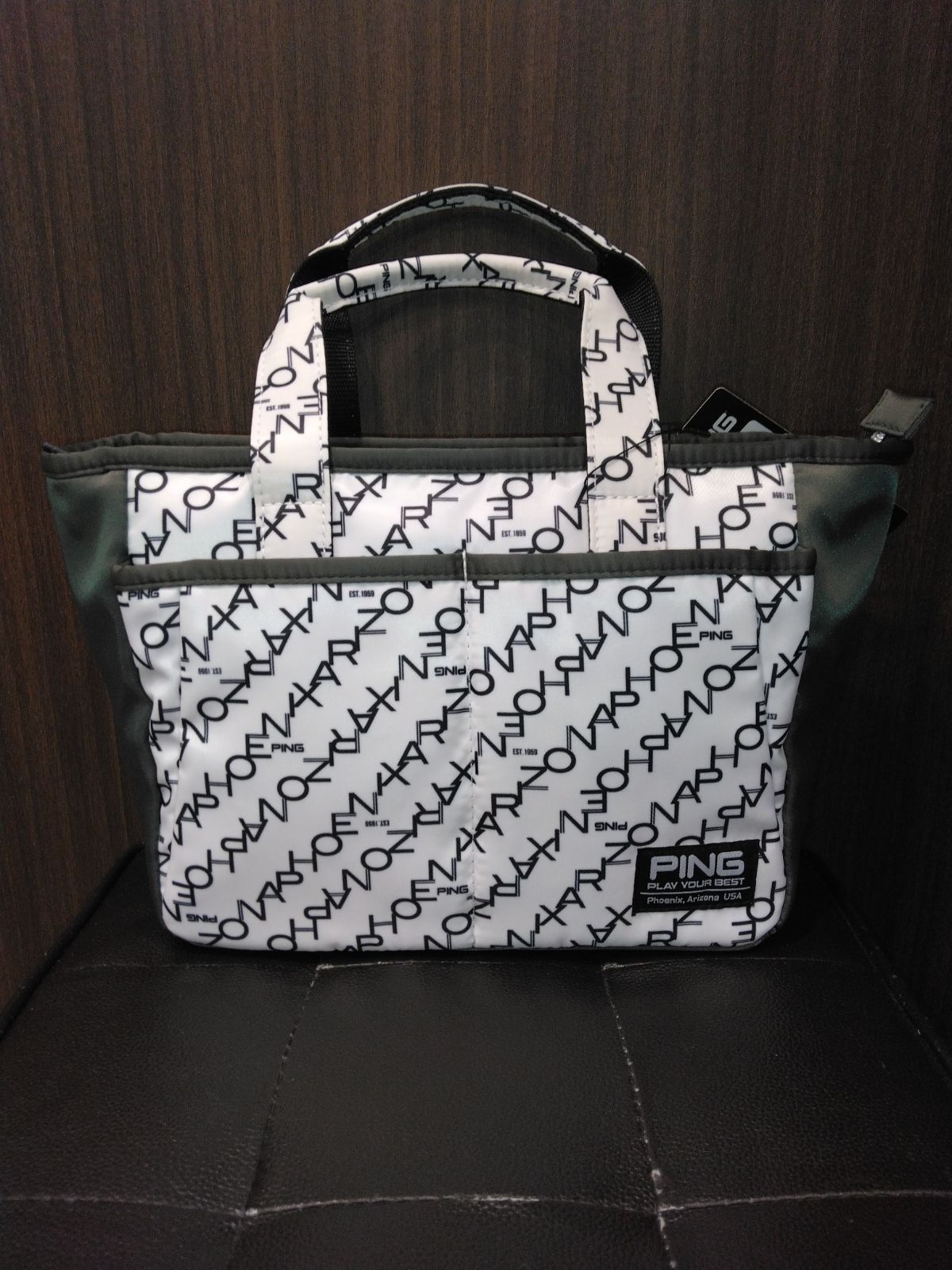 新品未使用】ピン PING アルファベットバイアスパターン ラウンド