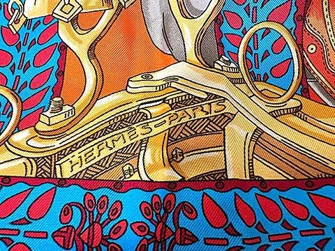 中古】HERMES エルメス 小物 スカーフ カレ90 LA DANSE DU CHEVAL