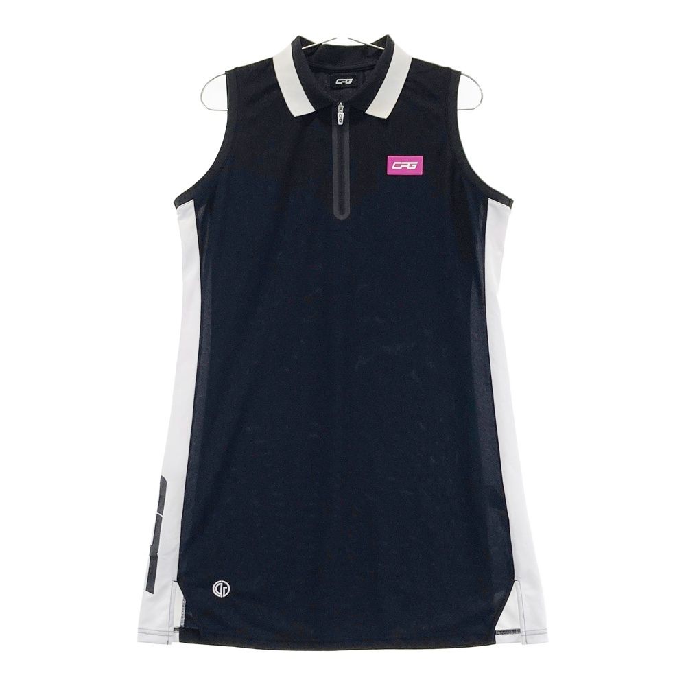 サイズ：LL CPG GOLF シーピージーゴルフ ハーフジップノースリーブ