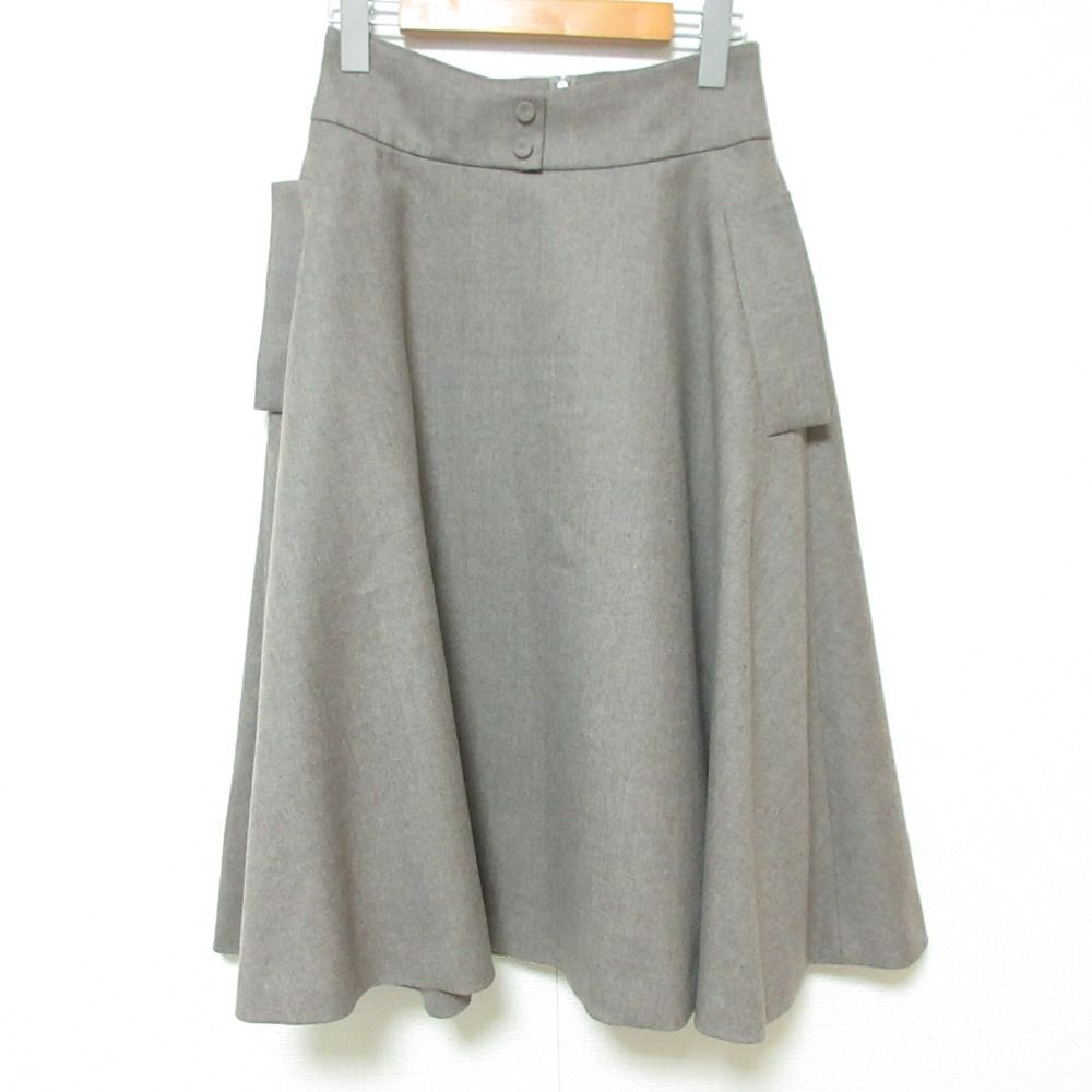 美品 FOXEY フォクシー Riry Flare ミモレ丈 フレアスカート 37512