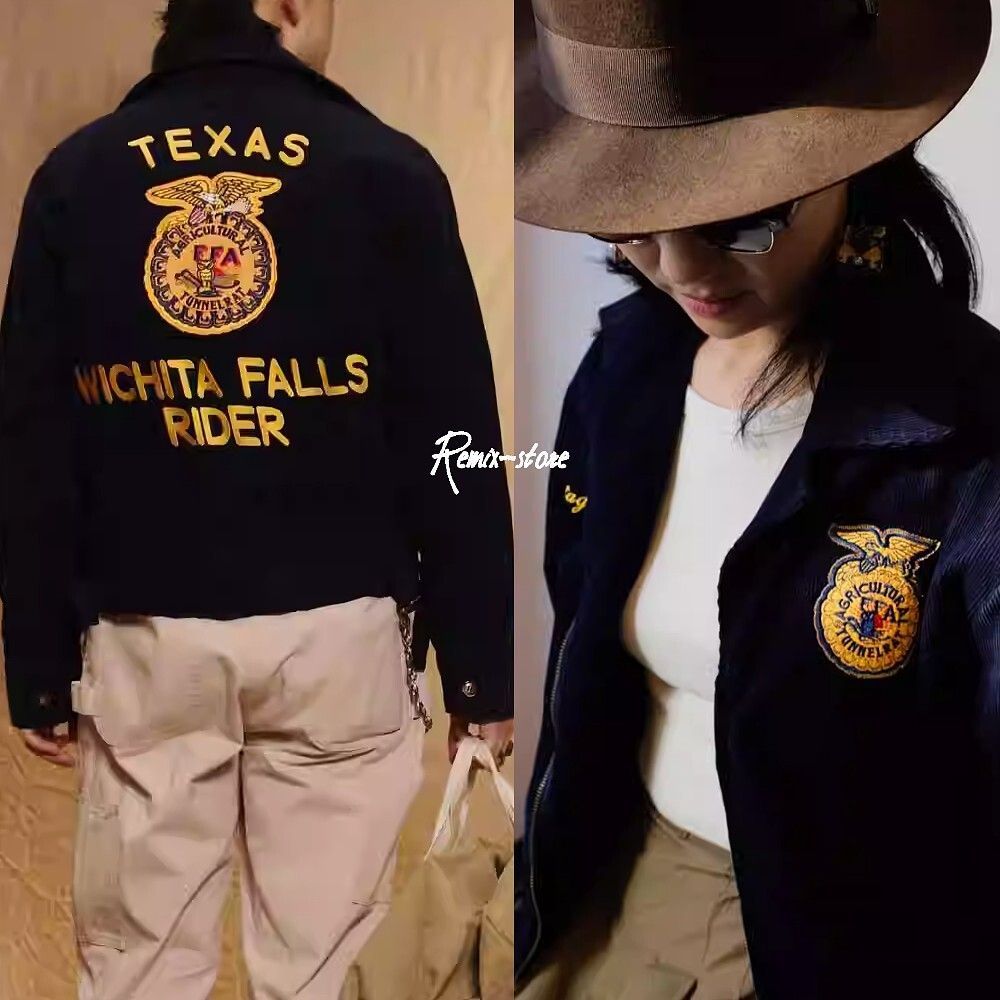 ☆オールドファン アメリカン 復刻 FFA 刺繍コーデュロイ バーン