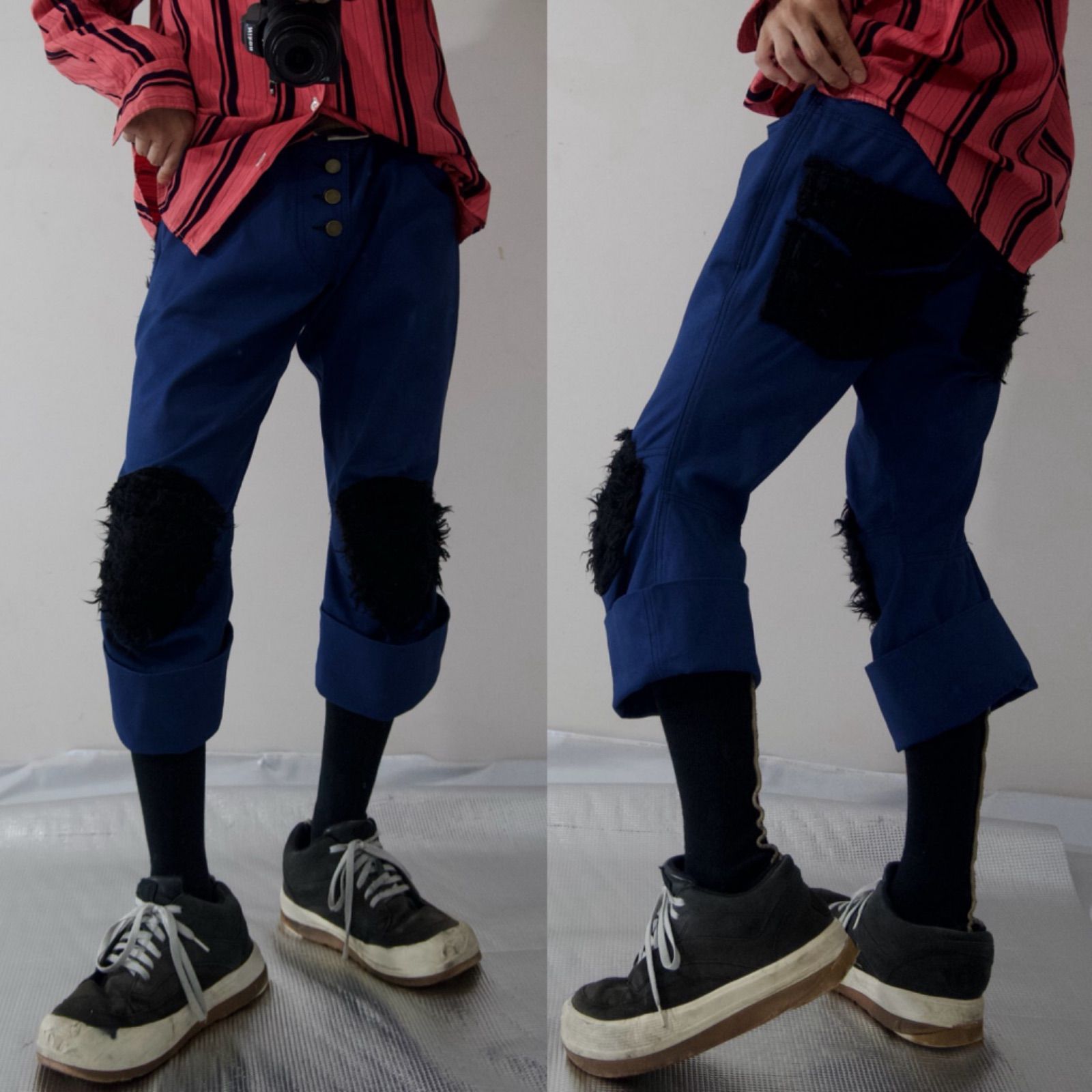 90s Christopher Nemeth Draping Fur Switching Pants 90年代