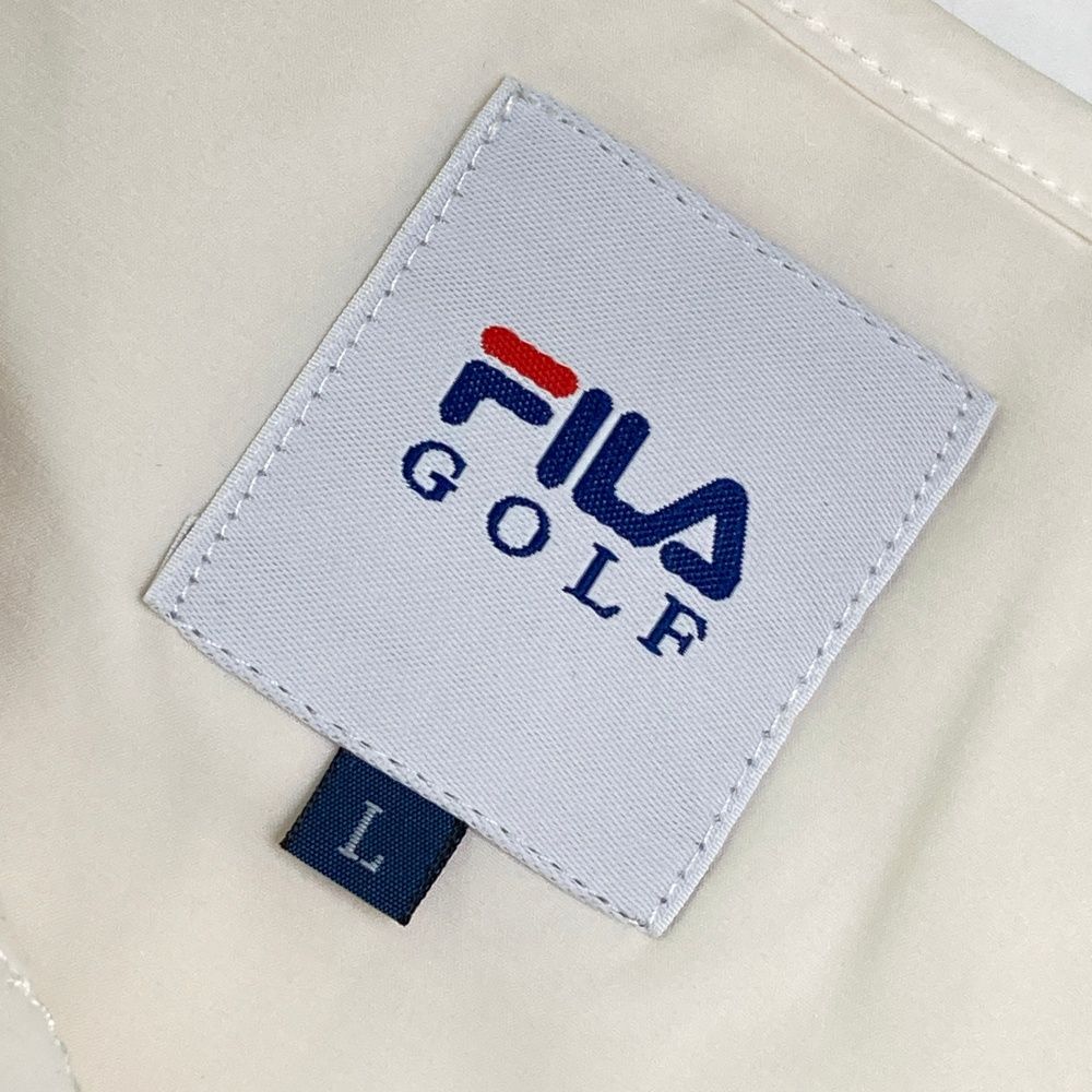FILA ゴルフ中綿ジャケット ホワイト 総柄 FILA GOLF フィラゴルフ