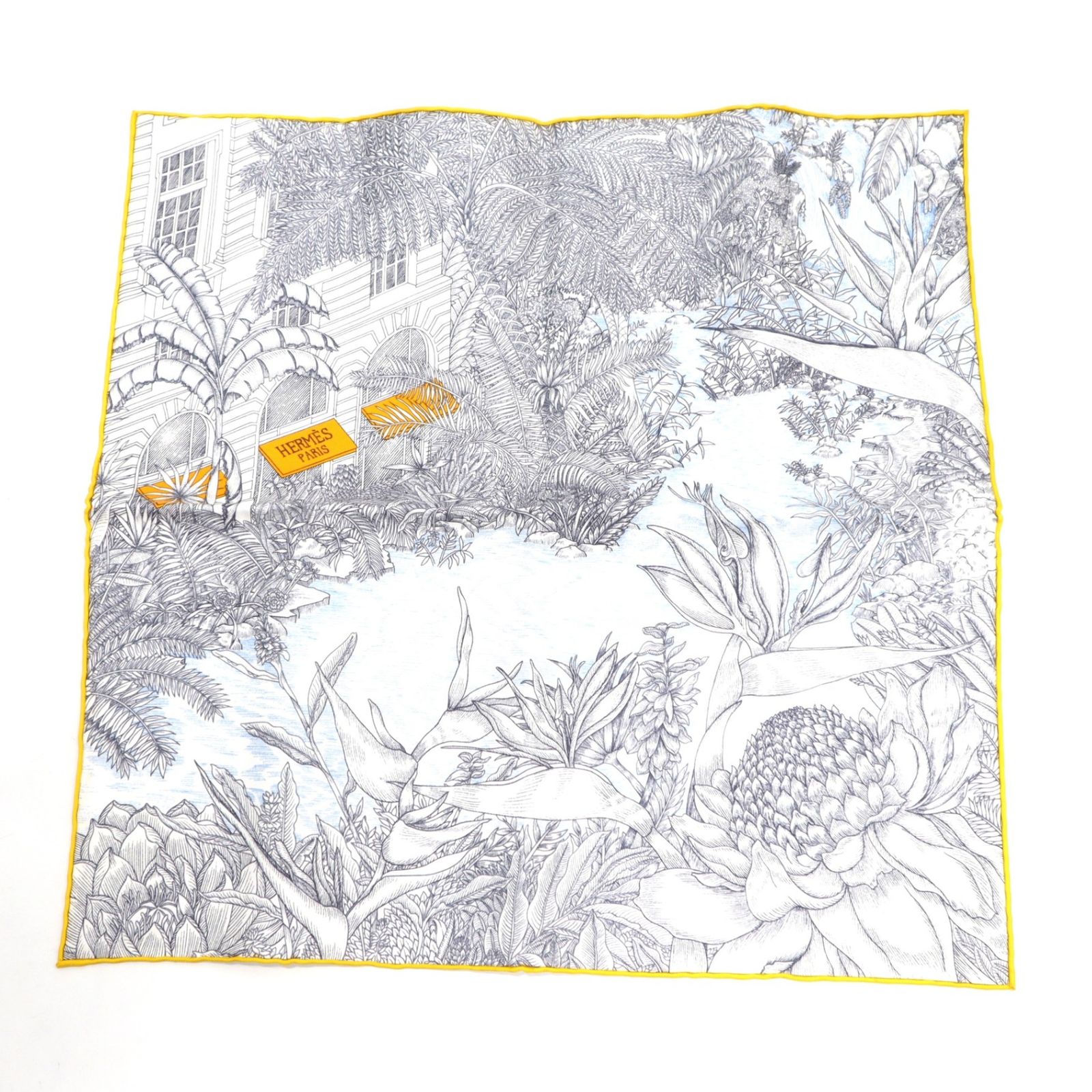 HERMES エルメス カレ45 フォーブル トロピカル スカーフ ガヴロッシュ