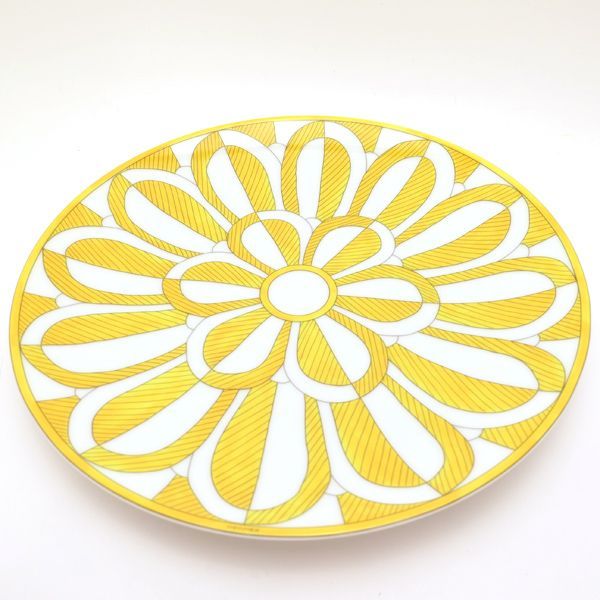 HERMES ソレイユ ドゥ エルメス デザートプレート 21cm ペア 2枚セット