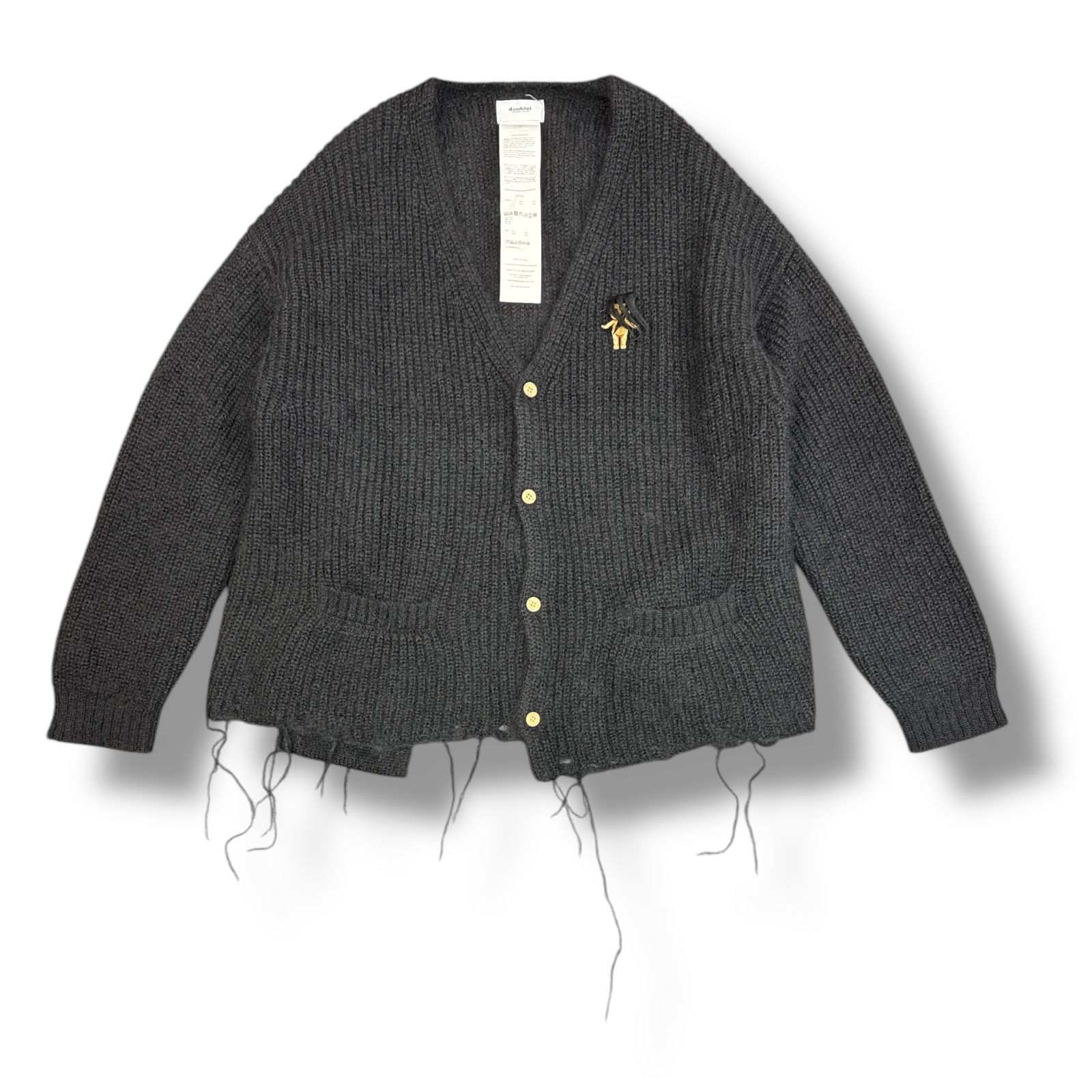 定価74800円 doublet DOLL EMBROIDERY MOHAIR CARDIGAN ニット モヘア