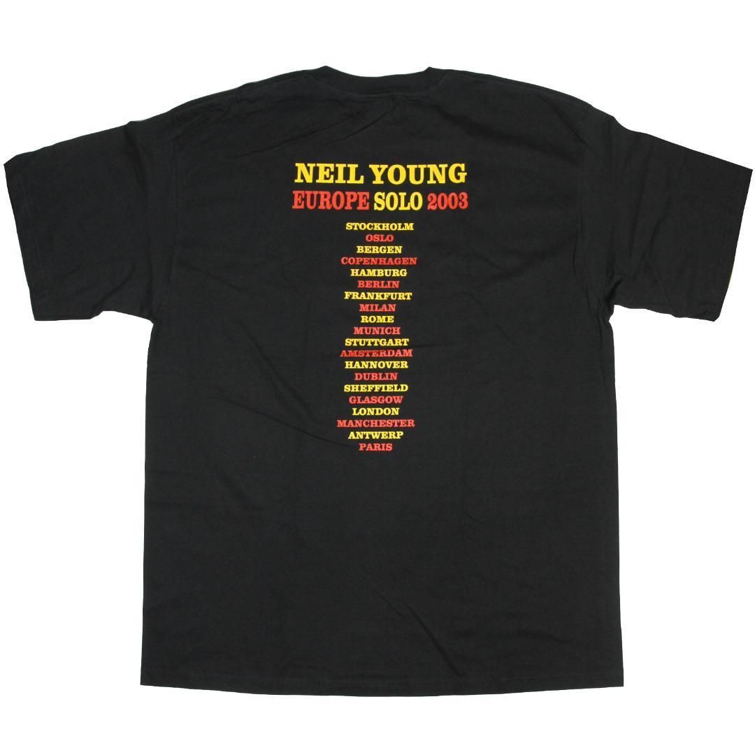 2XL】00s デッドストック NEIL YOUNG ニールヤング Tシャツ ヨーロッパ