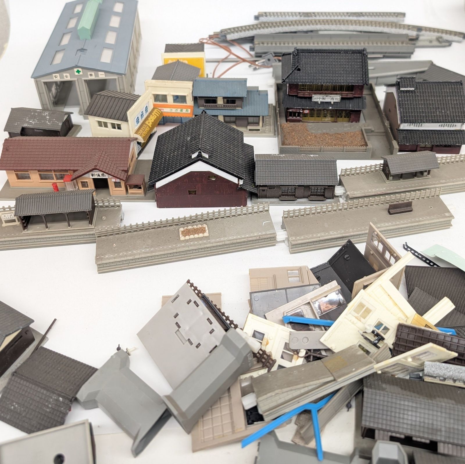 鉄道模型用 ジオラマ 解体品 部品 ジャンク 建物等 大量セット TOMIX