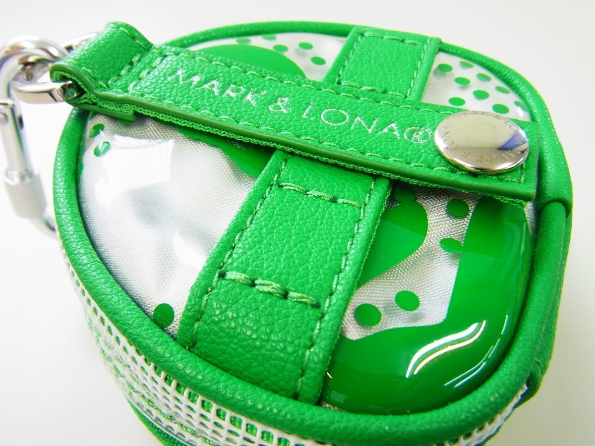 MARK & LONA ゴルフポーチ グリーン ボールポーチ MARK & LONA ボール