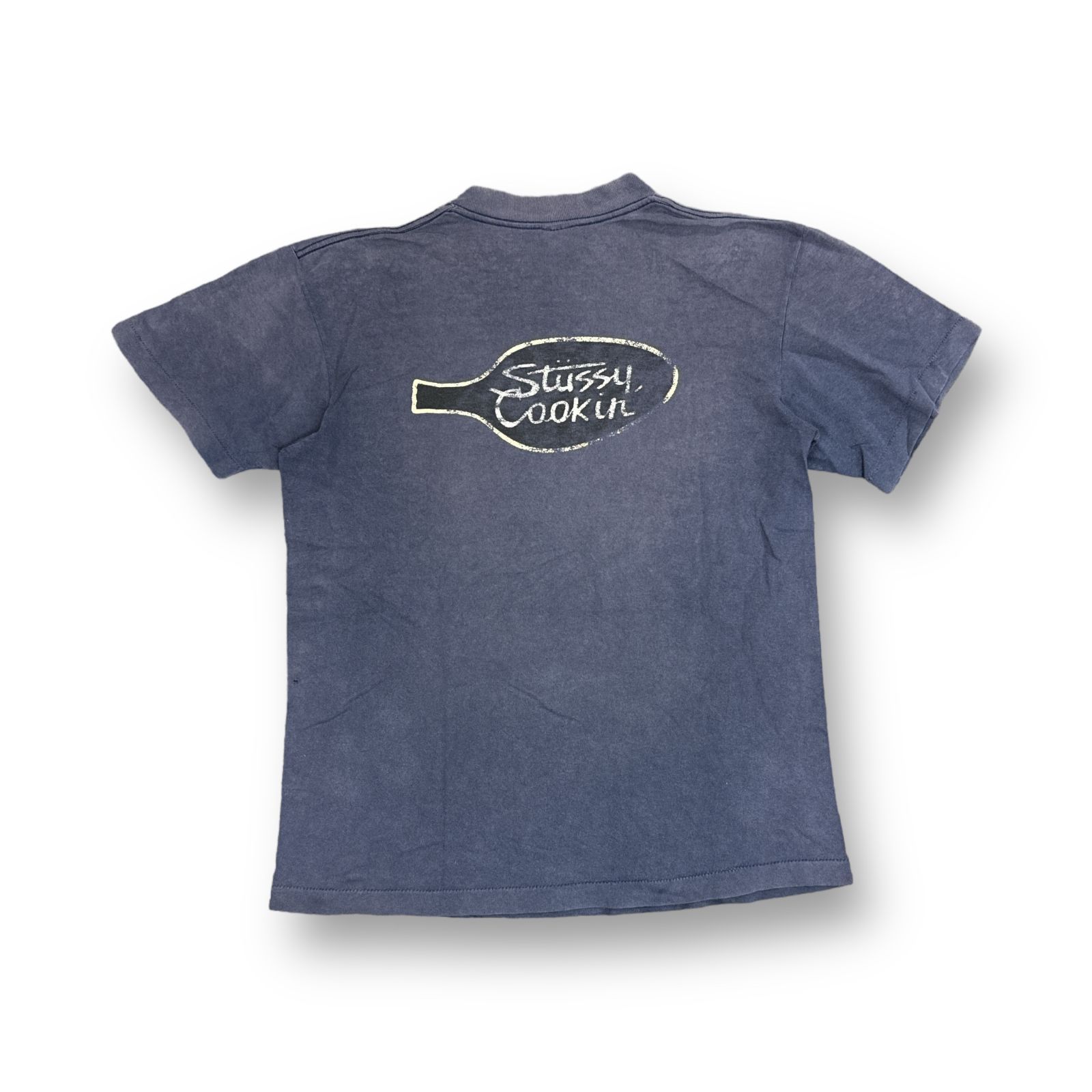 STUSSY STUSSY COOKIN Tee 90s ヴィンテージ クルーネック プリント T