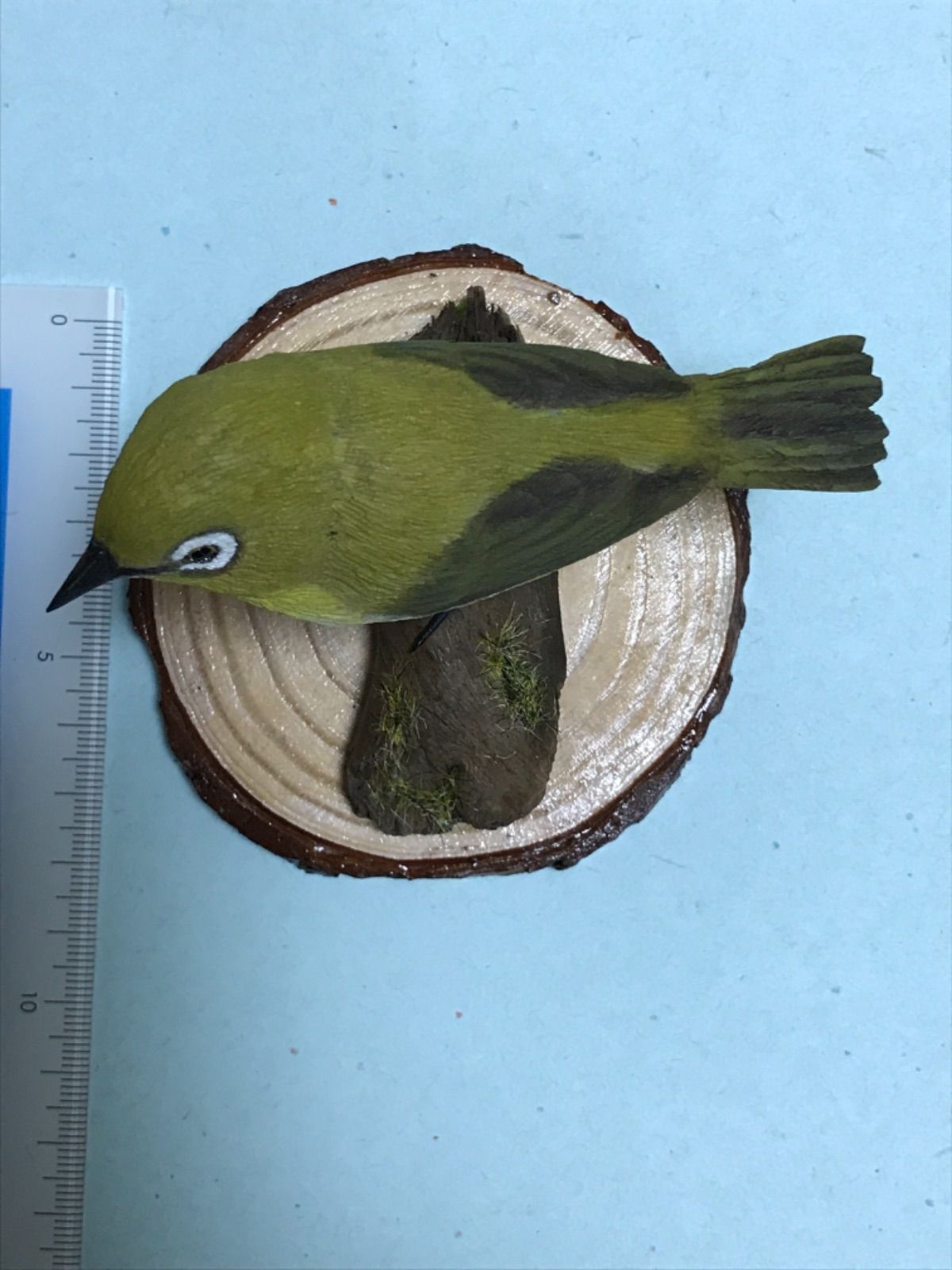 バード・カービング（木彫りの鳥）身近な鳥たち メジロ - メルカリ