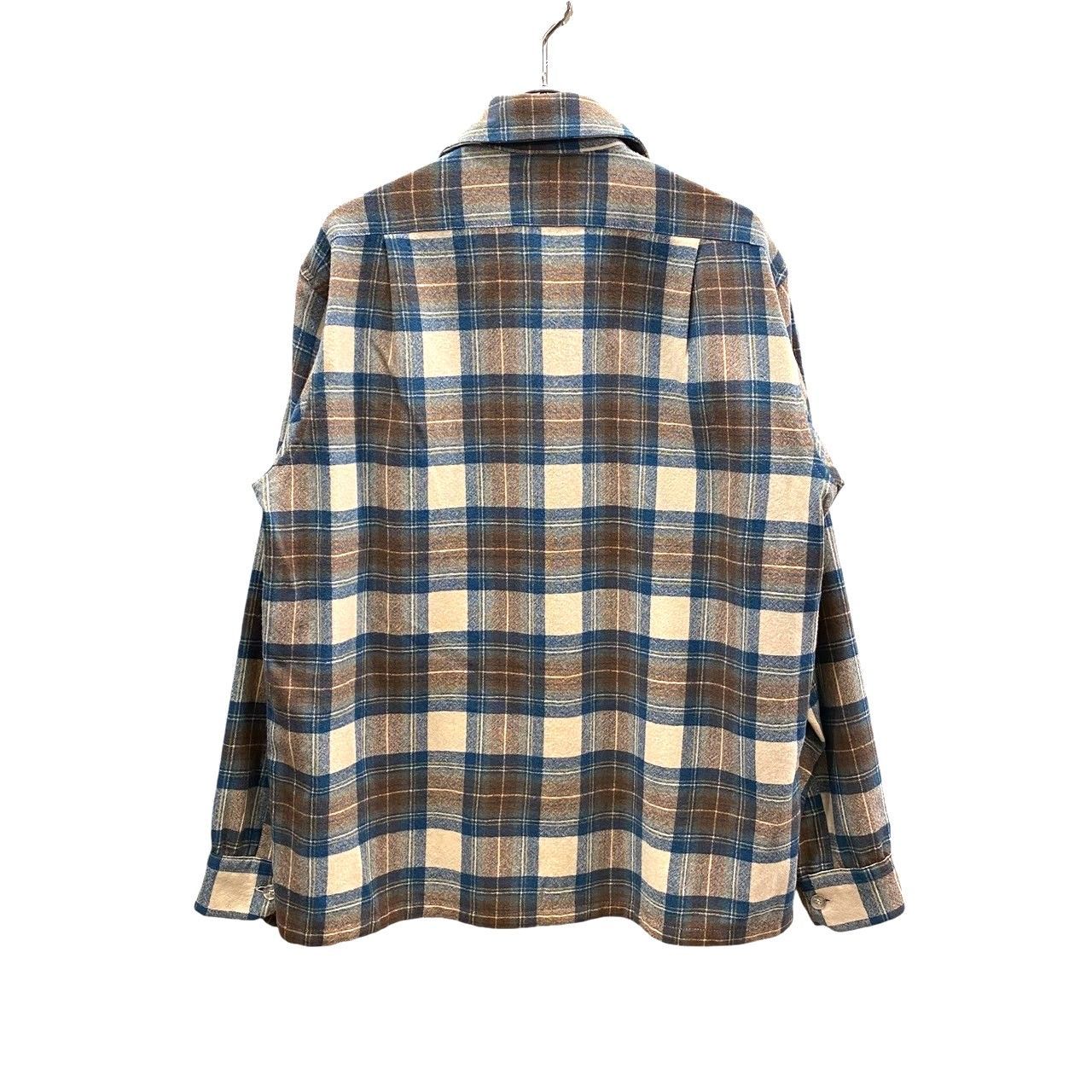 70s ビンテージ ペンドルトン ウール オープンカラーシャツ M 70年代
