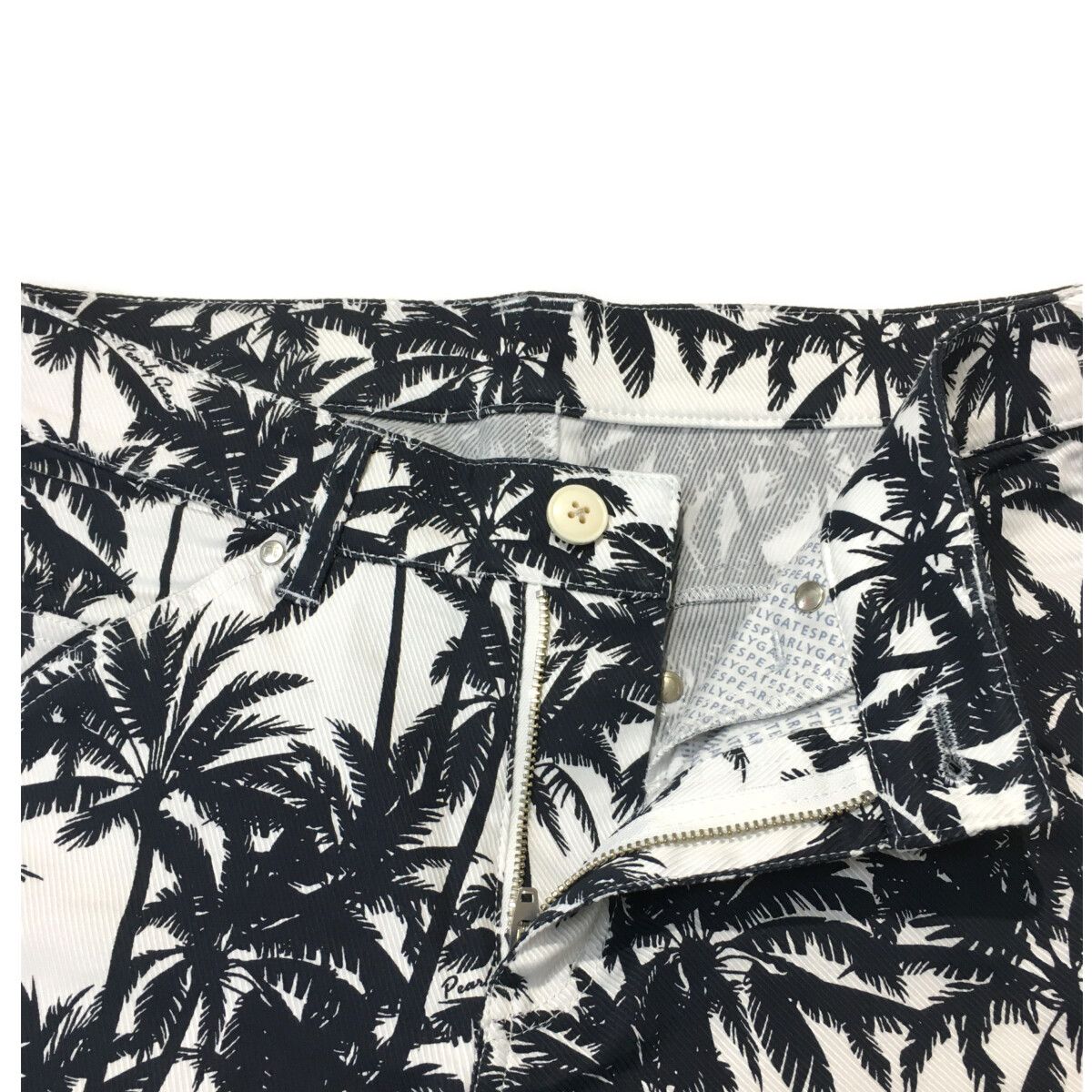 中古 レディース パーリーゲイツ PEARLY GATES パンツ 2(L) 白×紺