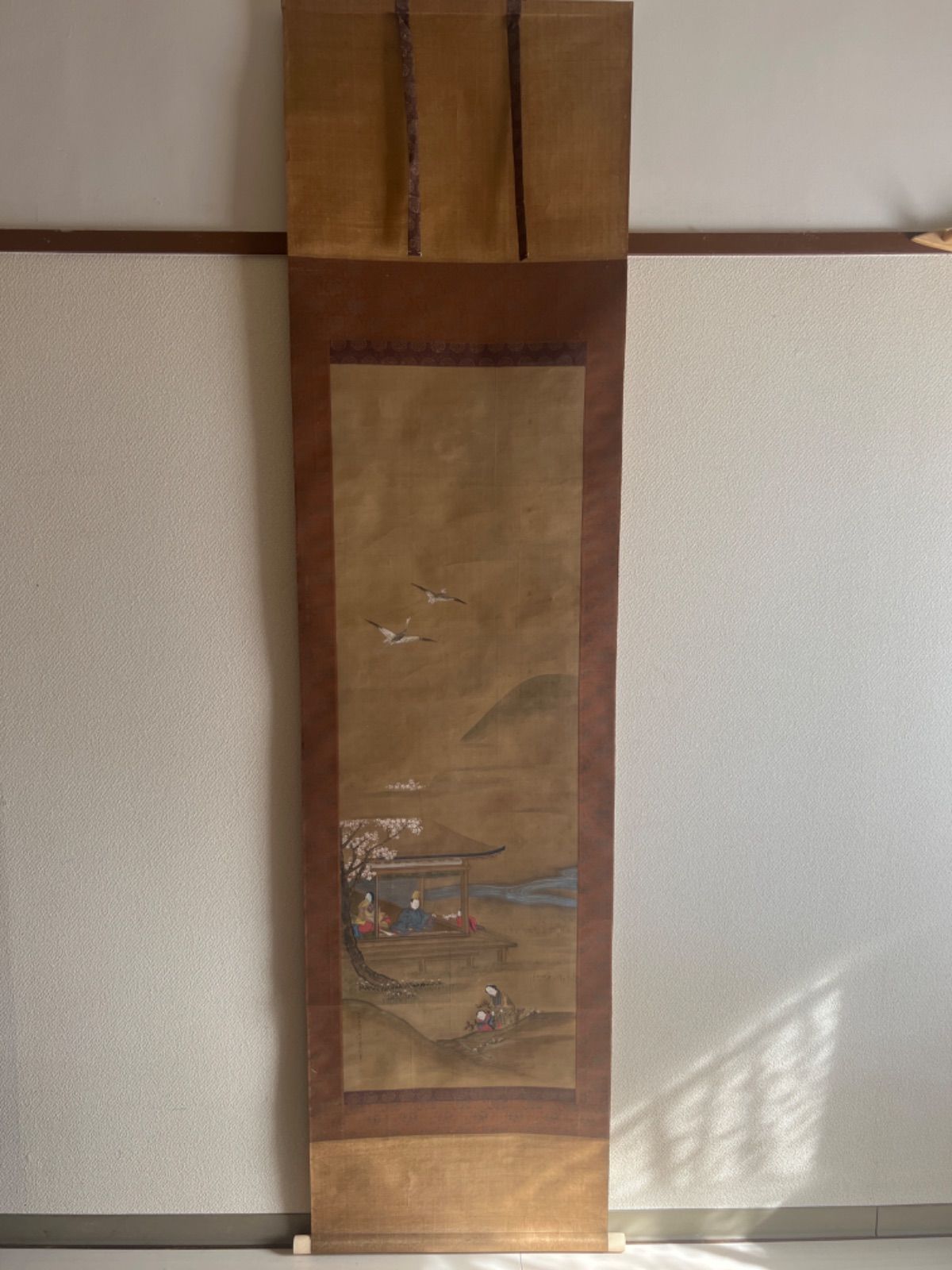 掛け軸 田村栄紀 梅 絹本 希少 軸装 茶道具 掛軸 美品 です。 【公式通販】