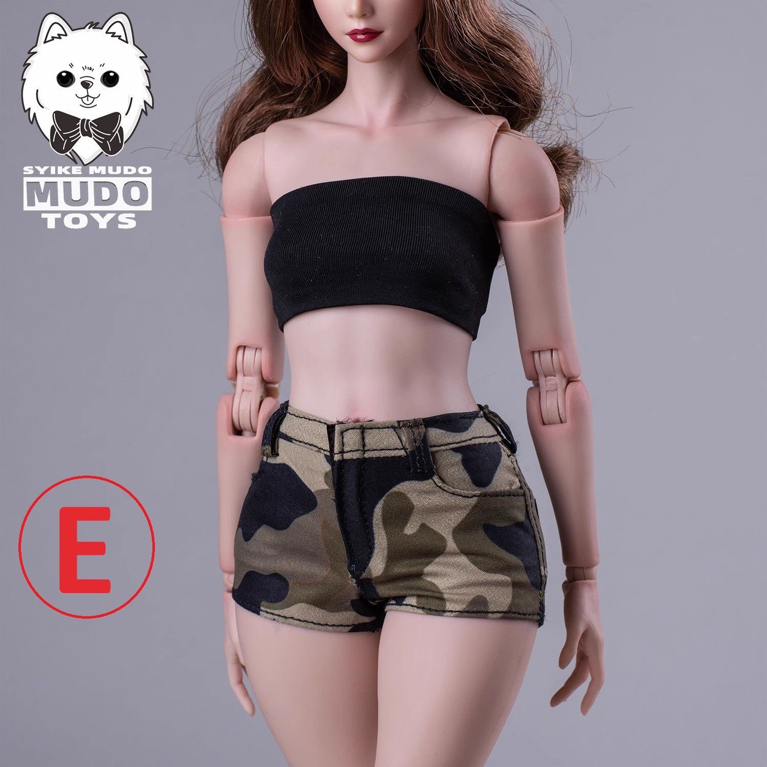 1/6 フィギュア用 ドール用 ストレッチホットパンツ 1/6スケール女性