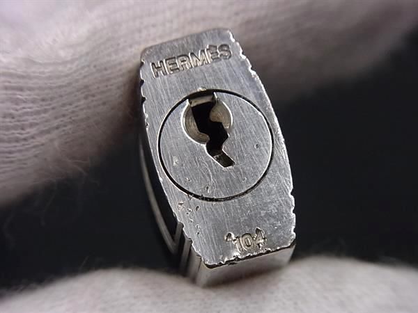 □美品□ HERMES エルメス カデナ 南京錠 パドロック 104 鍵 キー