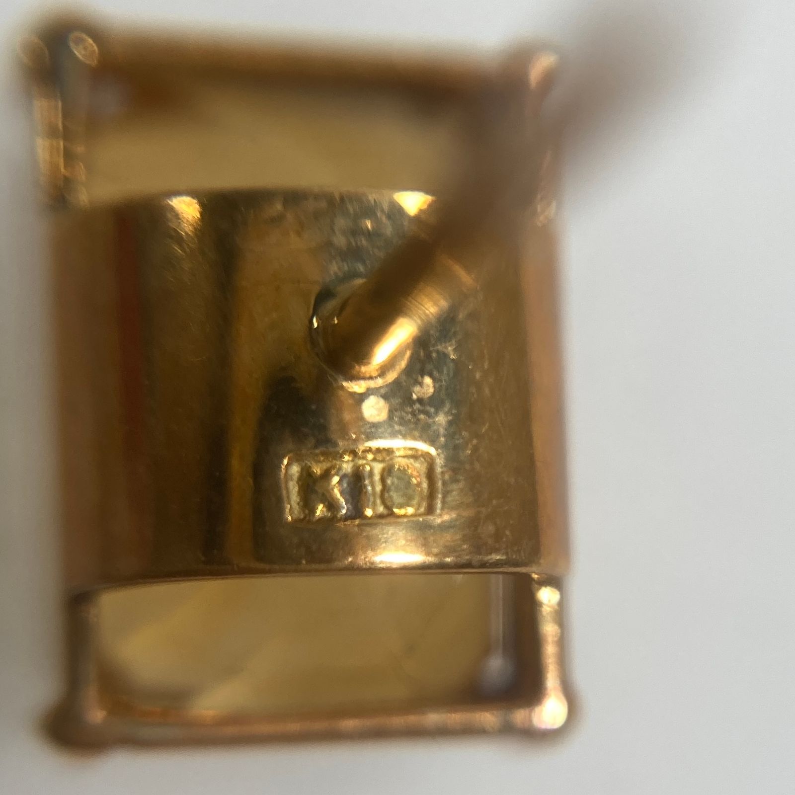 ☆ K18刻印 金 18金 ゴールド 石付きタイタック タイピン ファッション