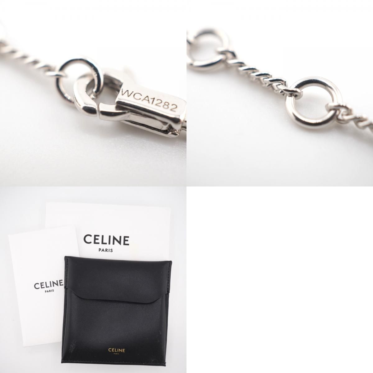 たかたか CELINE シルバー アンクレット オニキス シルバー925 たか