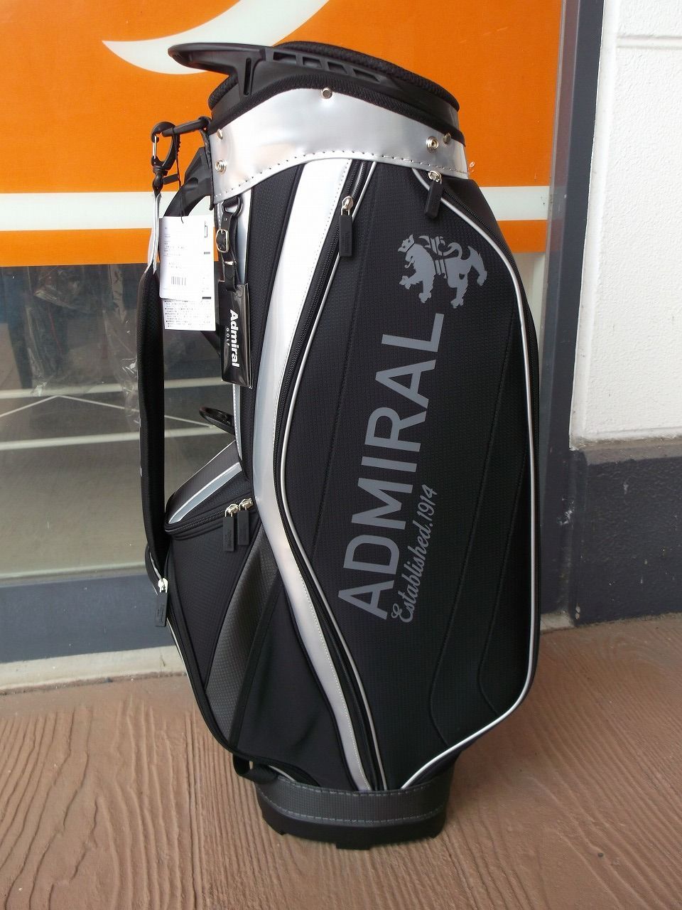 売り切り値下げ】Admiral ゴルフバッグ 迷彩ブラック 軽量タイプ
