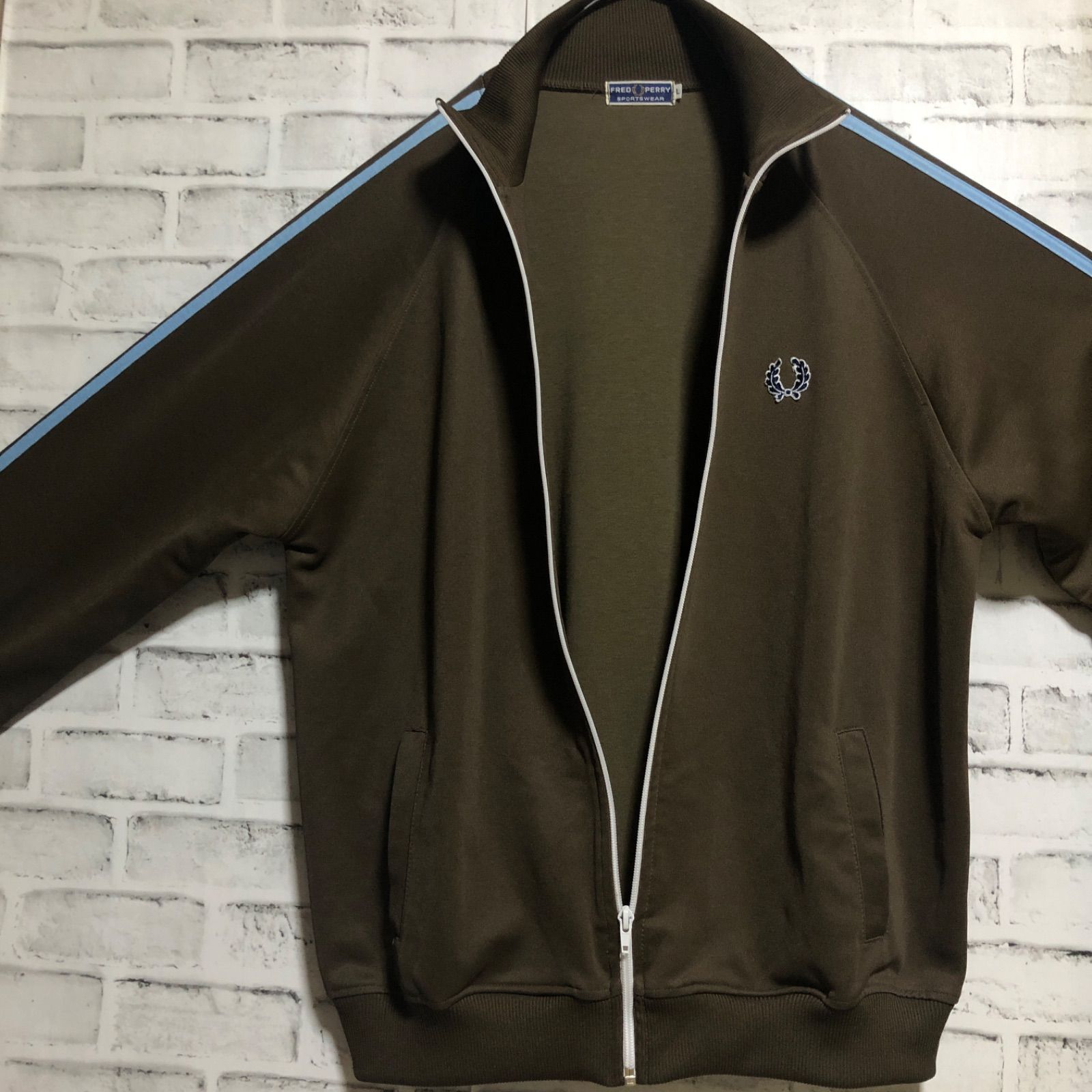 希少ブラウンXL⭐️90s Fred Perry トラックジャケット/ジャージ 刺繍