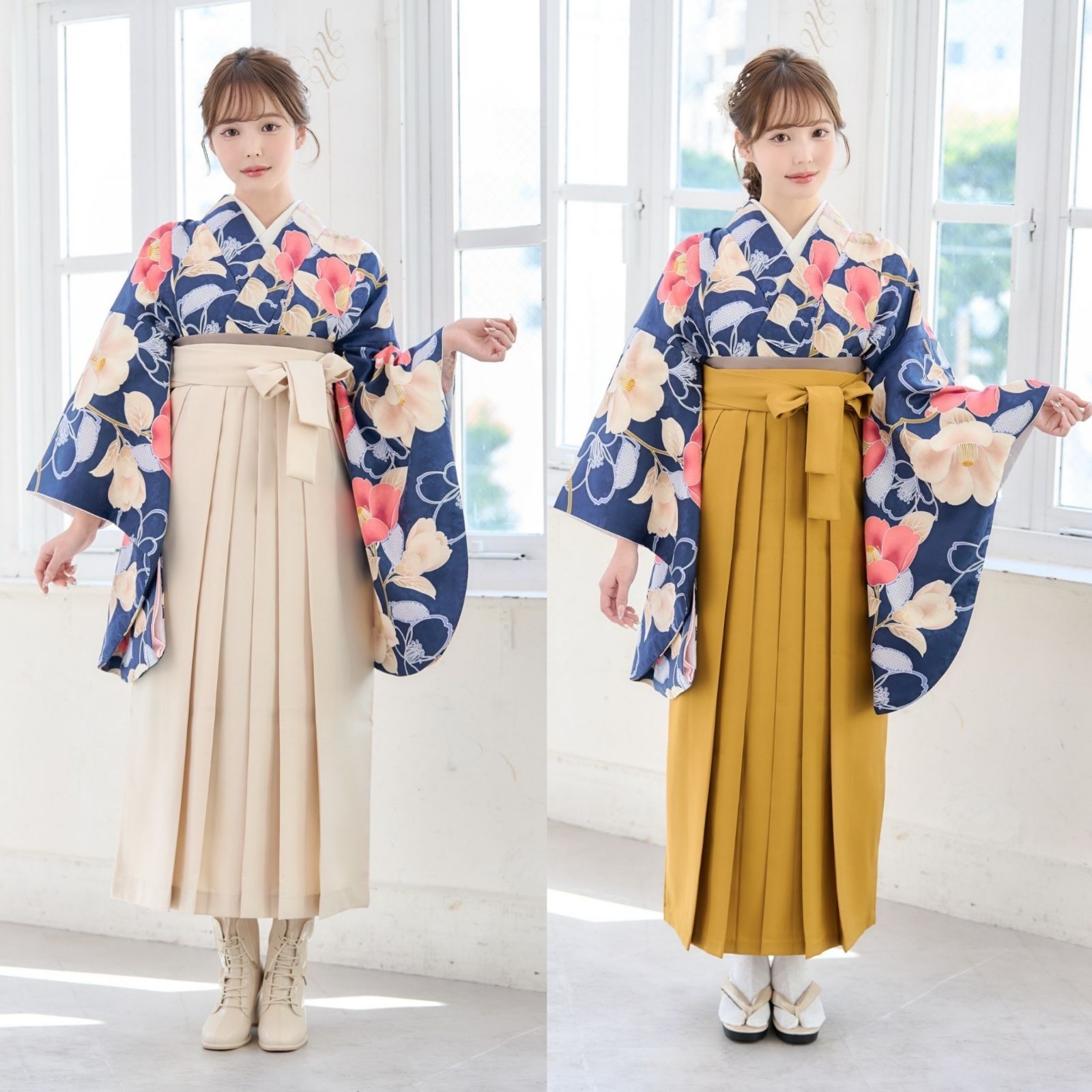 卒業式袴フルセット❗️着物未使用しつけ付き 適応身長140〜145cm