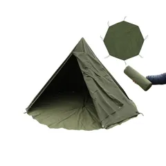 ポーランド軍幕 1981年製 オリーブグリーン タープ サイズ192cm(実寸