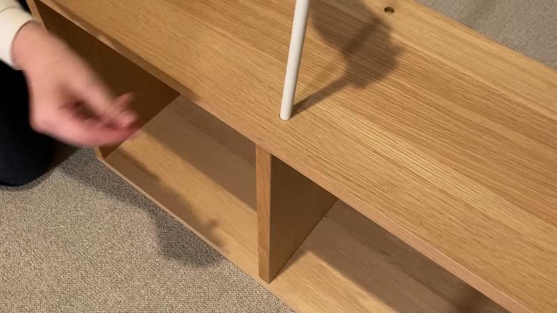 スタッキングシェルフ・2段・オーク材 | 無印良品