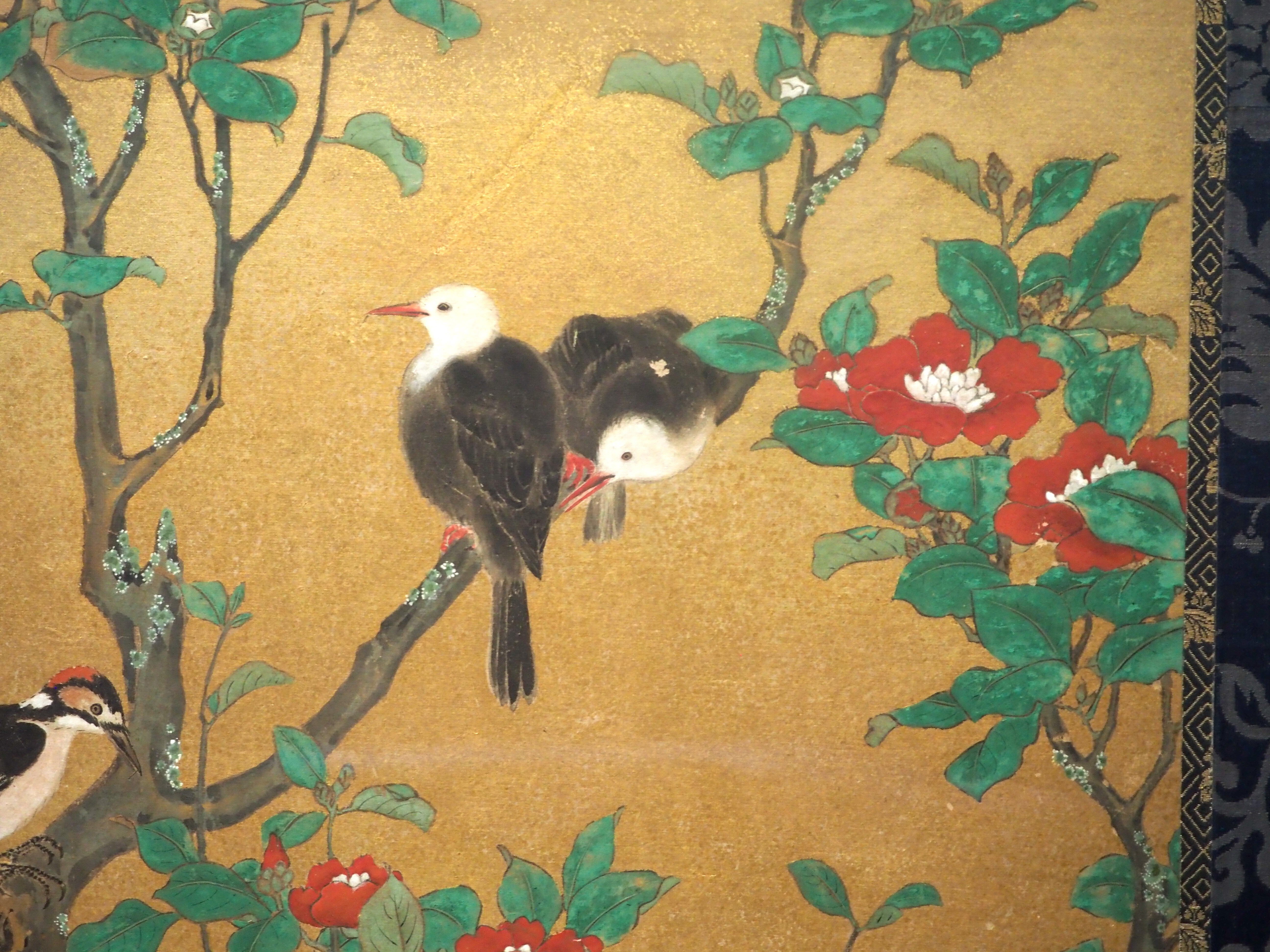 石川有隣 花鳥の図 H78 石川有隣 花鳥の図 H78 花鳥図 文化遺産オンライン