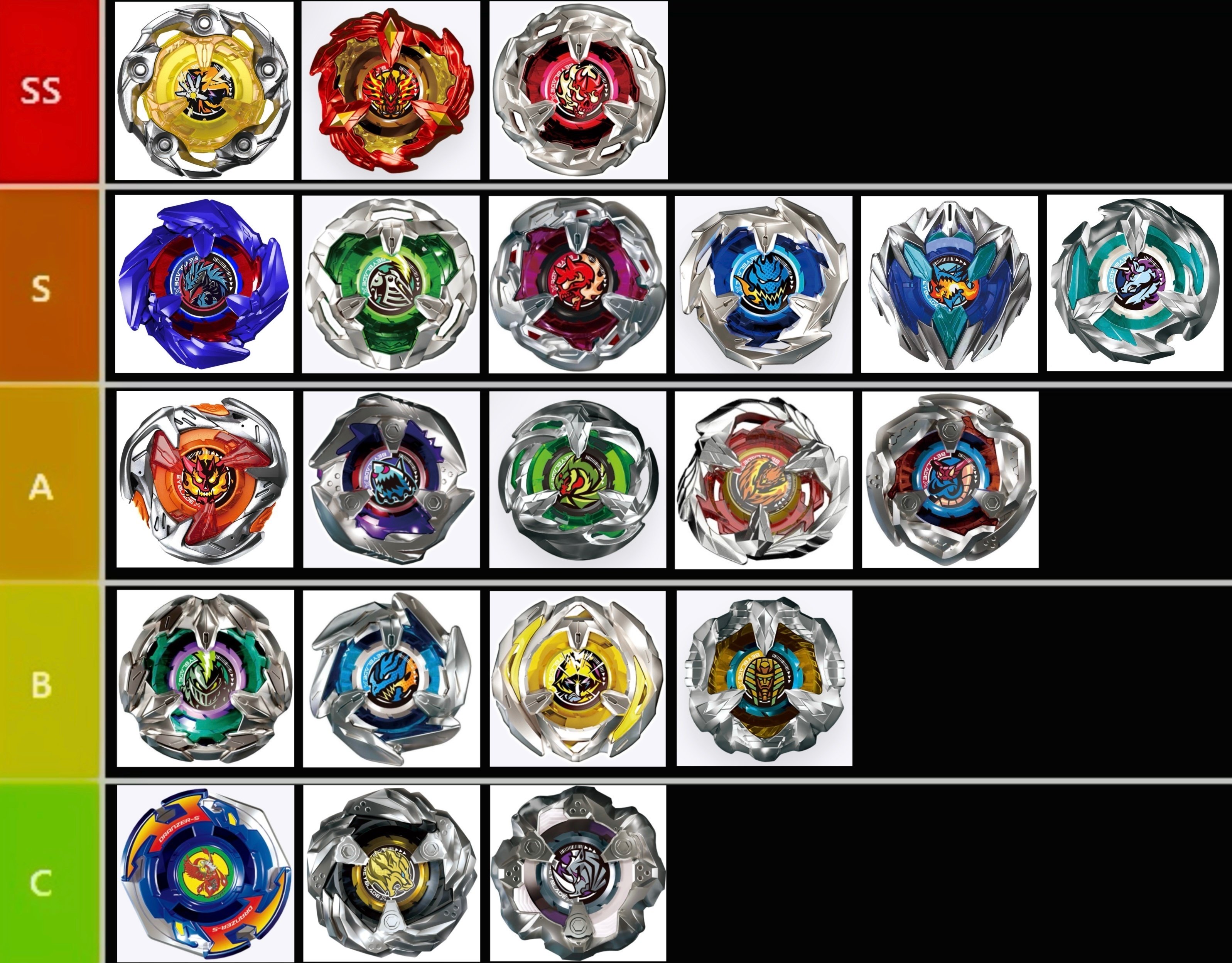 メモ】ブレードのみティア表｜ジーク@ベイブレードX