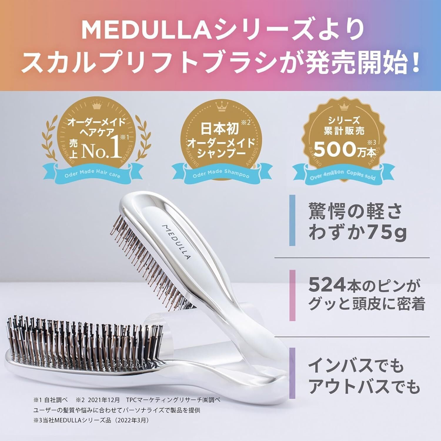 レビュー】メデュラ スカルプリフトブラシ ヘアブラシ スカルプブラシ