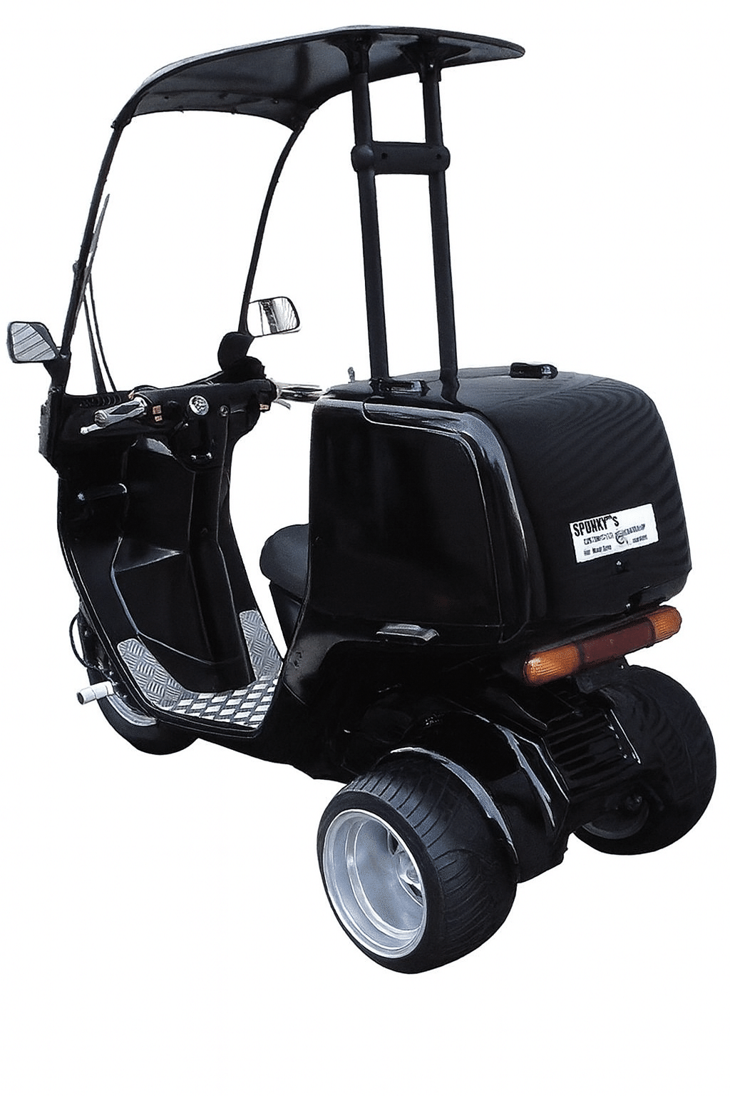 ジャイロ用クロスアルミホイール扁平タイヤ＆40mmスペーサーセット